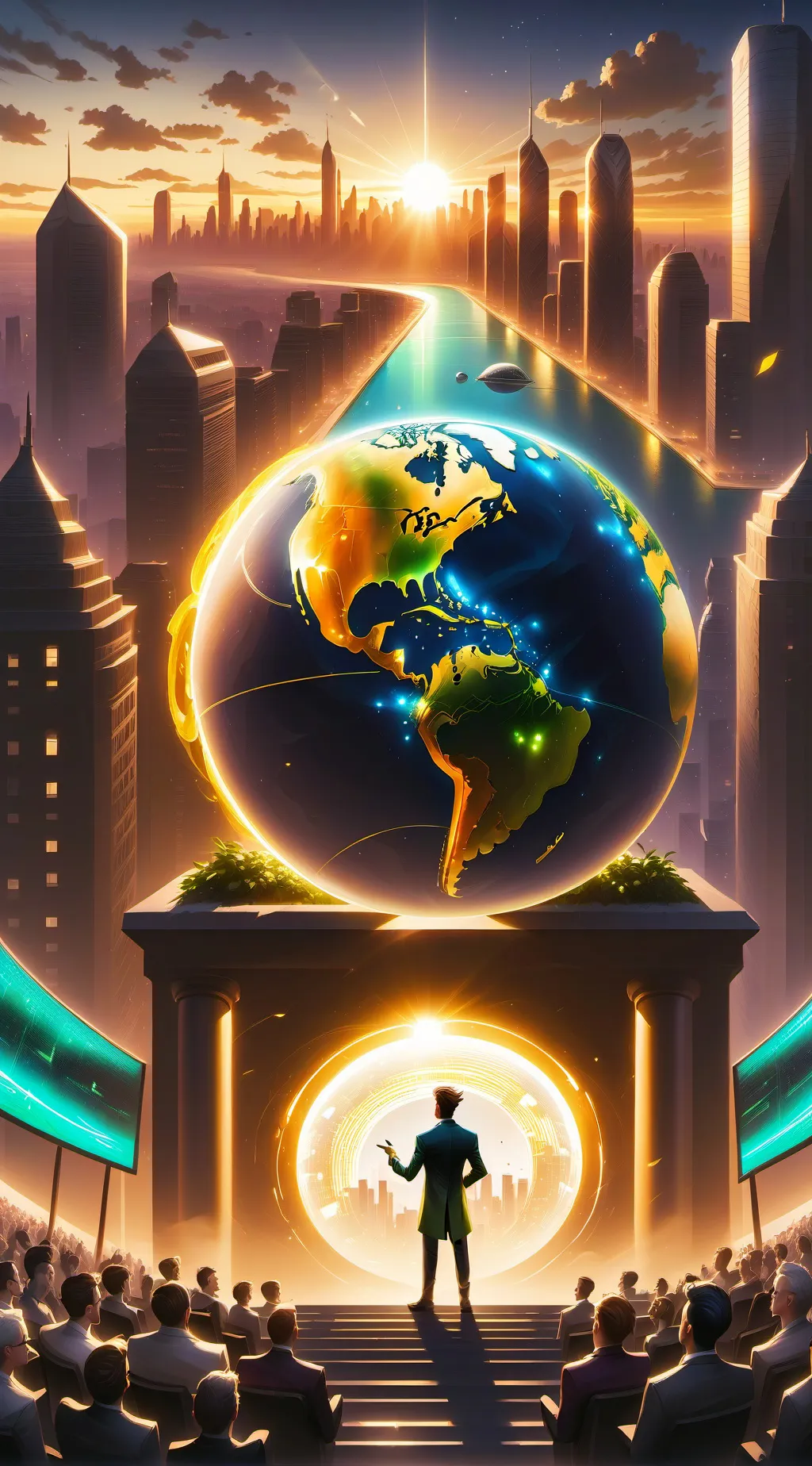 ai character: Eco-Tycoon: Carbon Crusader background