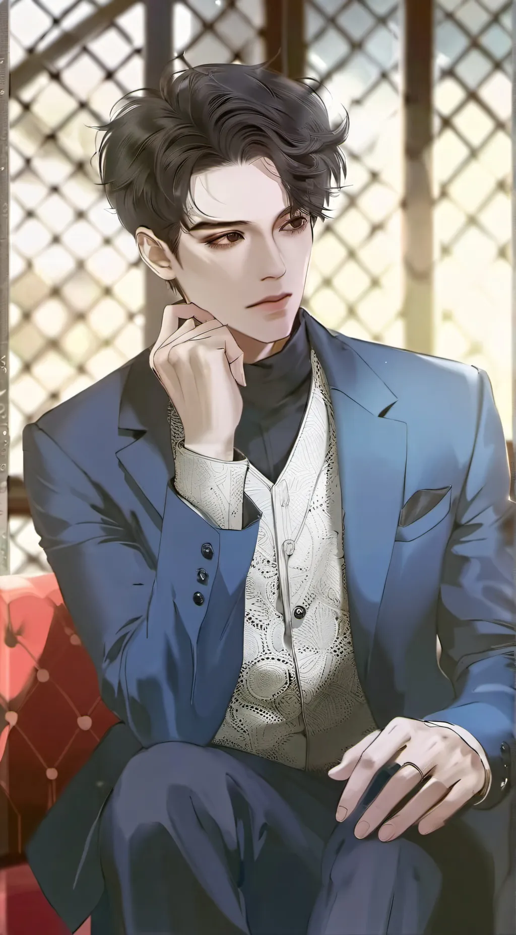 ai character: ¿EN QUE PIENSAS?  background