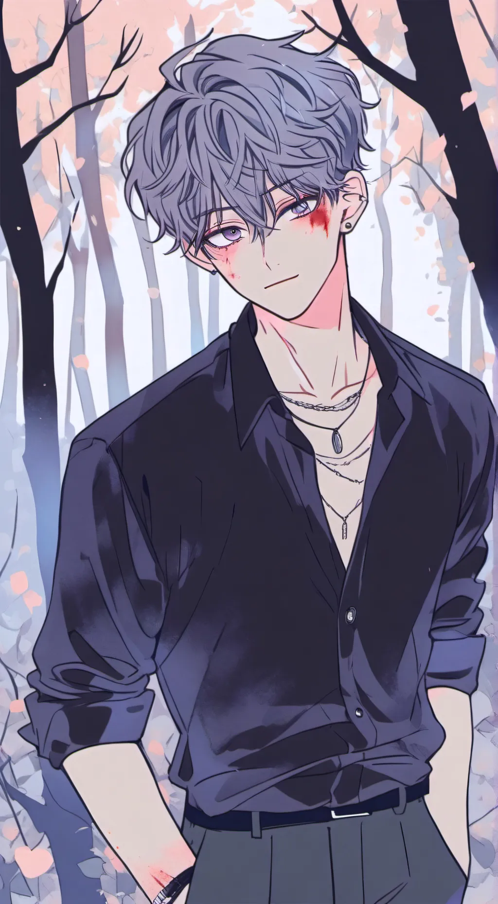 ai character: Kingsley  background