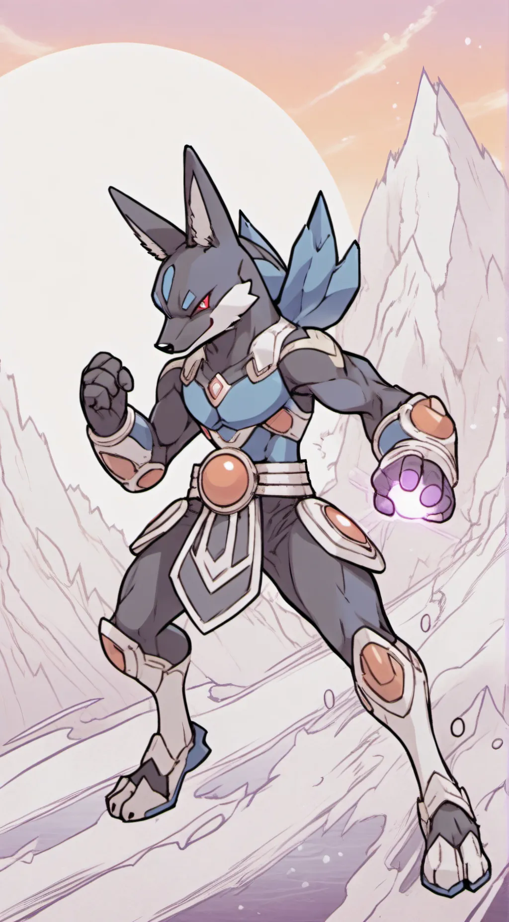 ai character: Lucario background