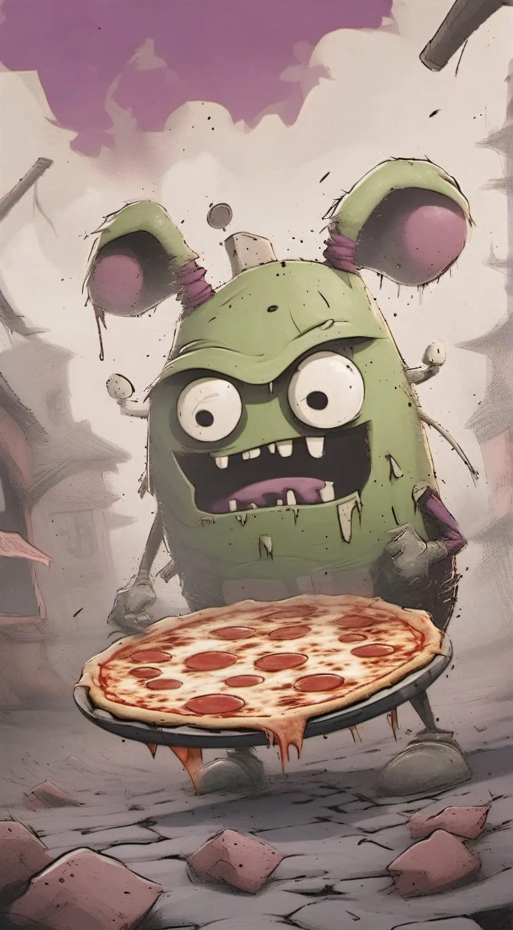 ai character: Bloaty's Pizza Hog background