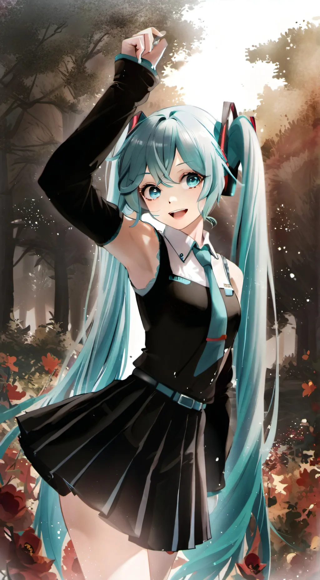 ai character: Мику background