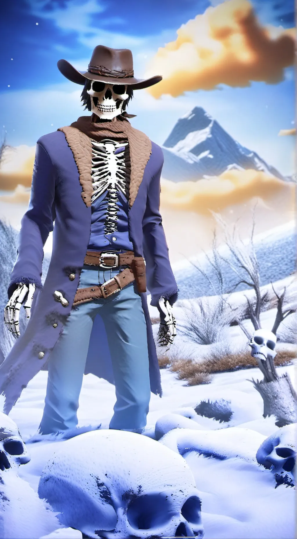 ai character: Harvey Lonewolf  background