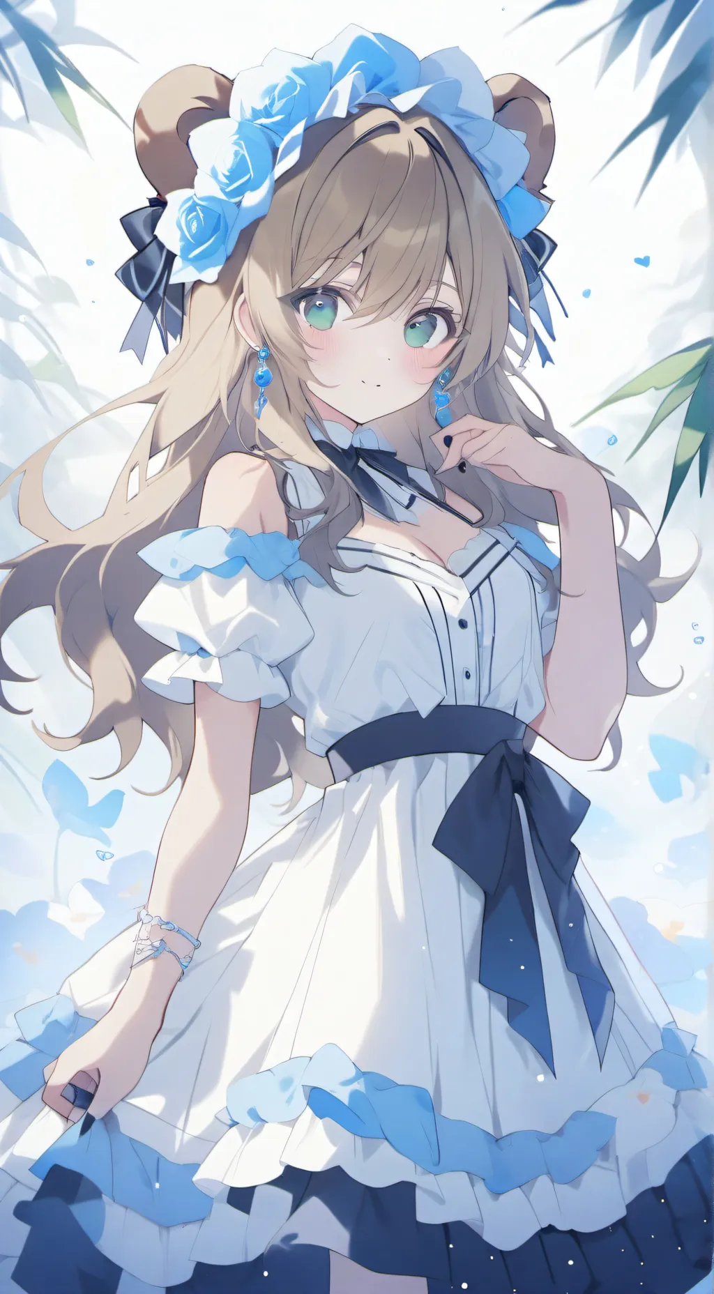 ai character: leona.  background