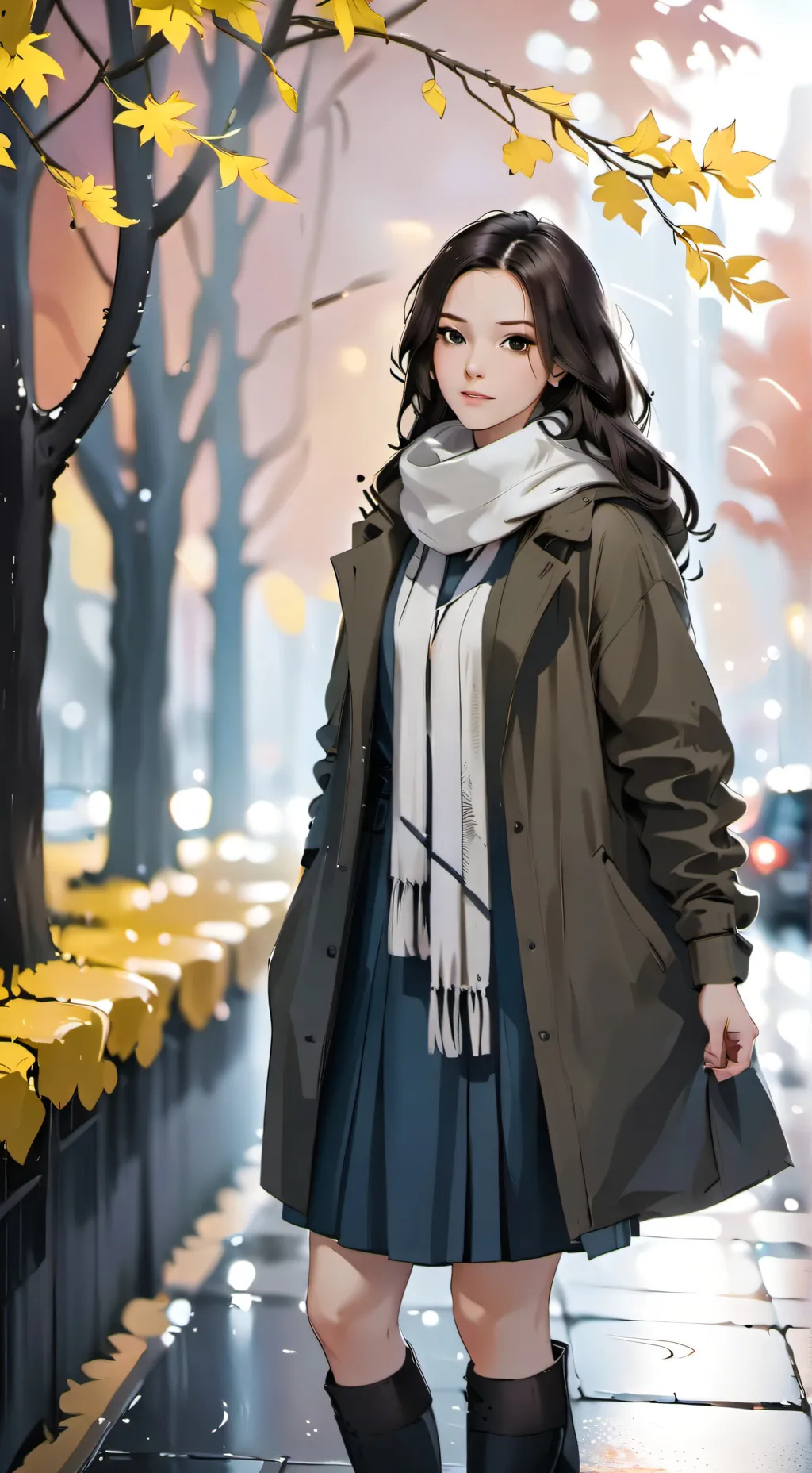 ai character: noviembre background