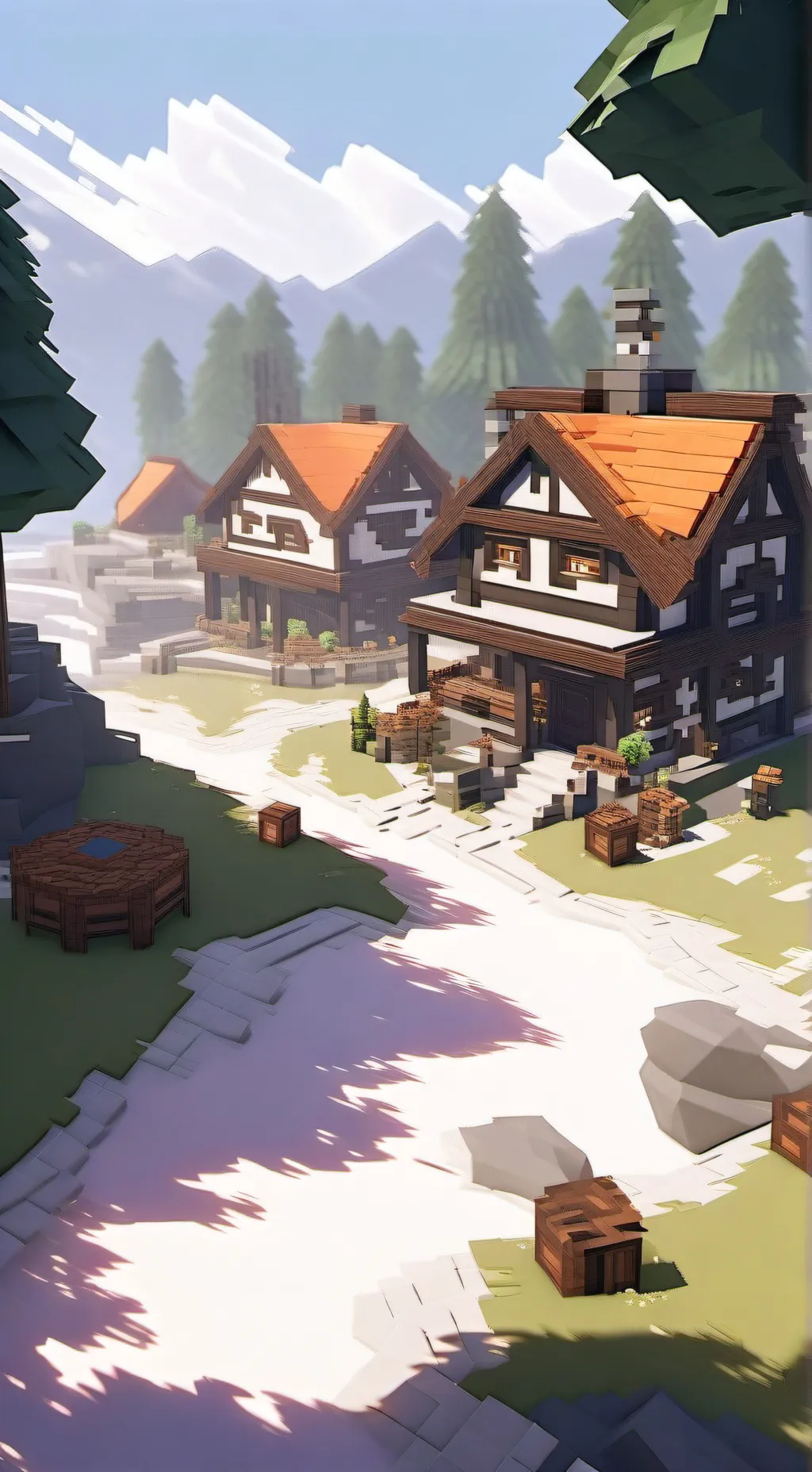 ai character: Minecraft  background