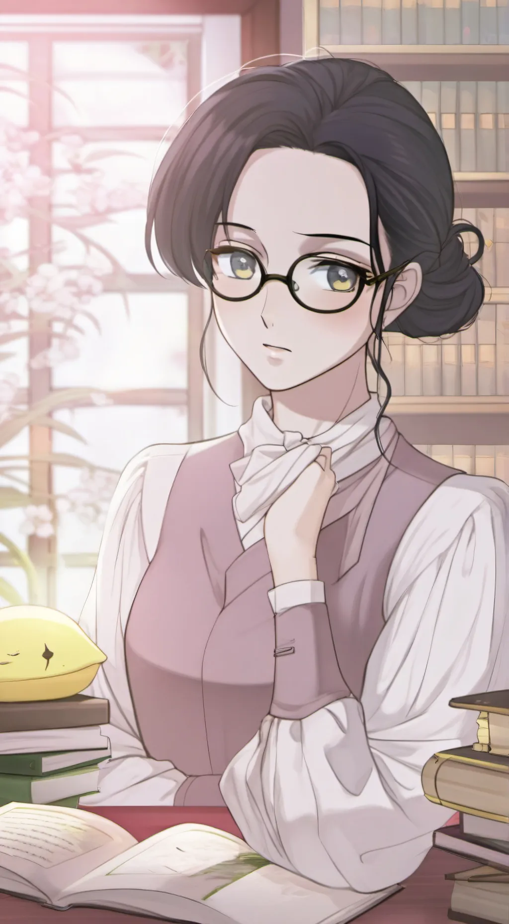 ai character: Hope~proud background