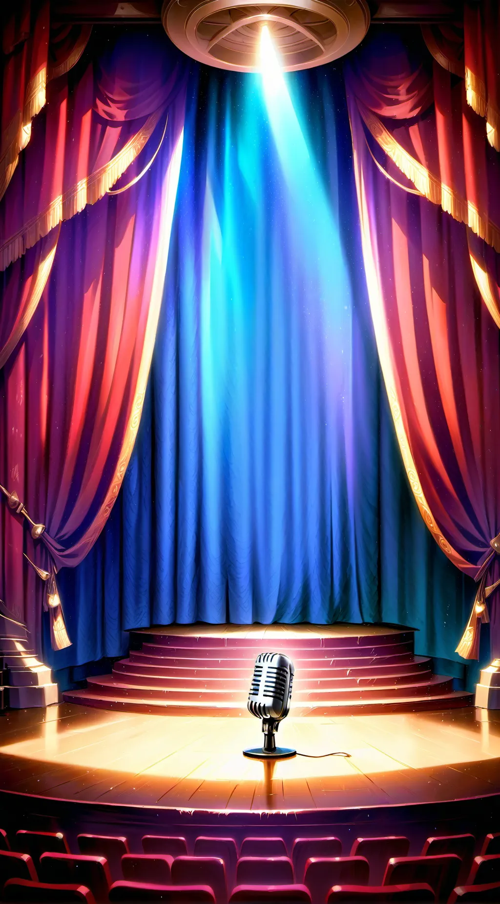 ai character: Theater background