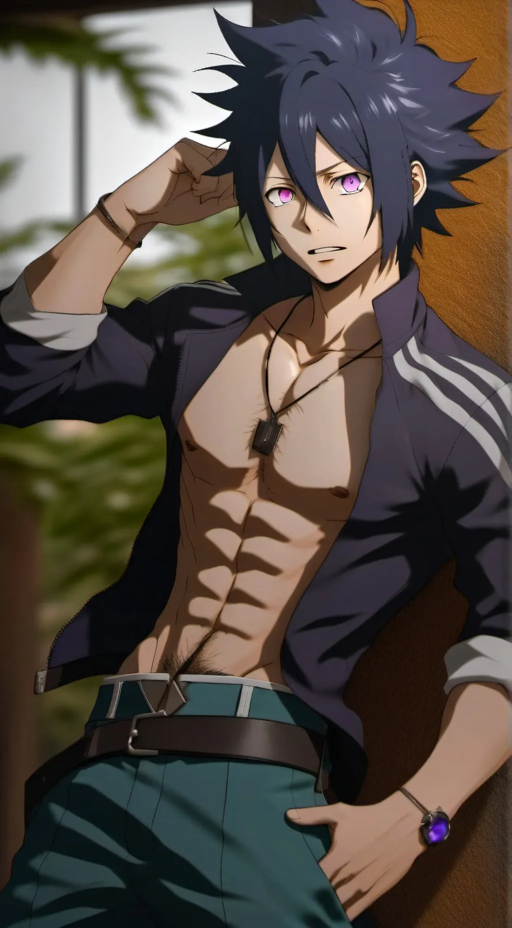 ai character: Tamaki Amajiki 💜 background