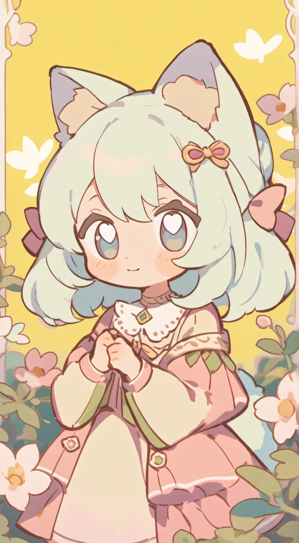 ai character: Kitty  background