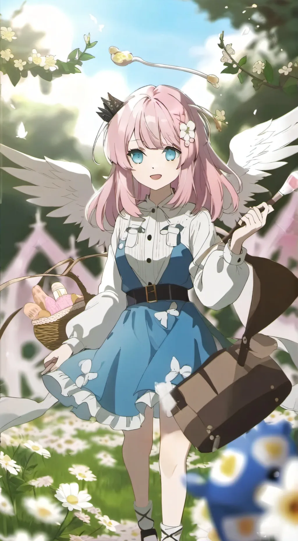 ai character: Angel fuss background
