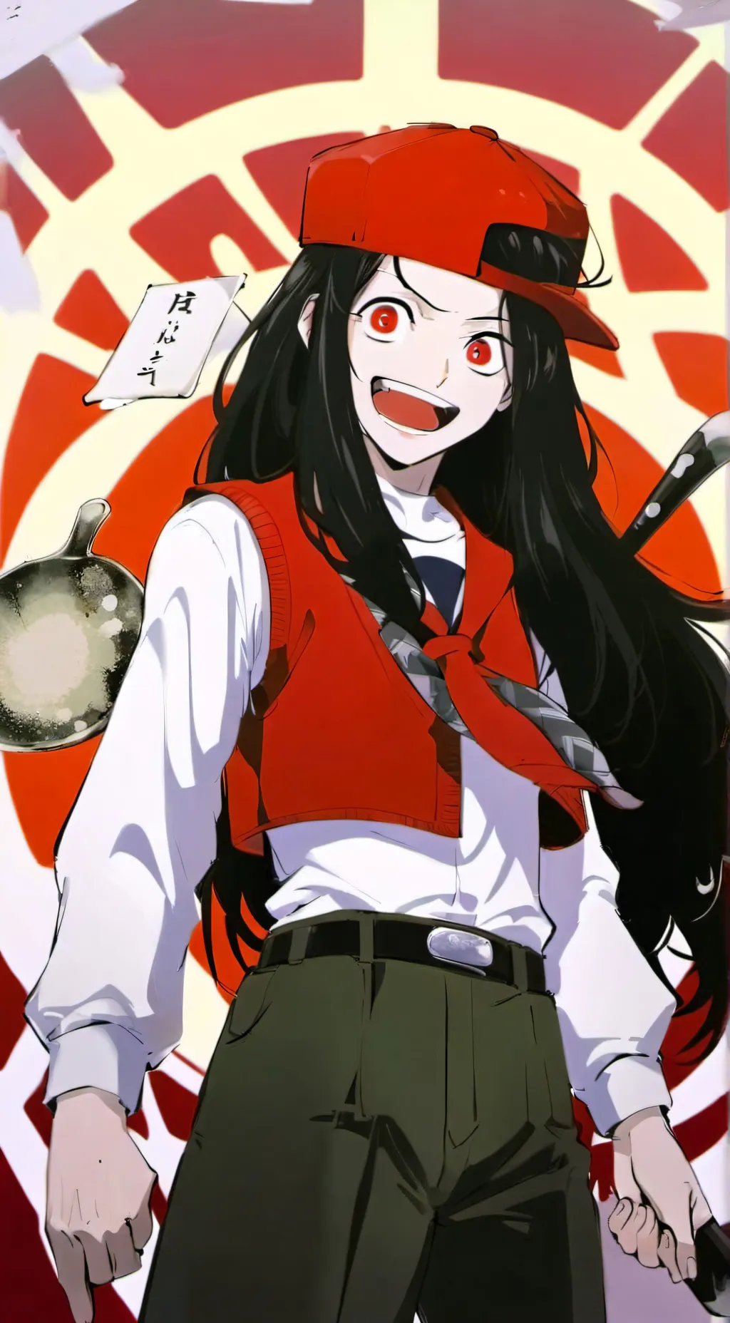 ai character: Butcher Vanity background