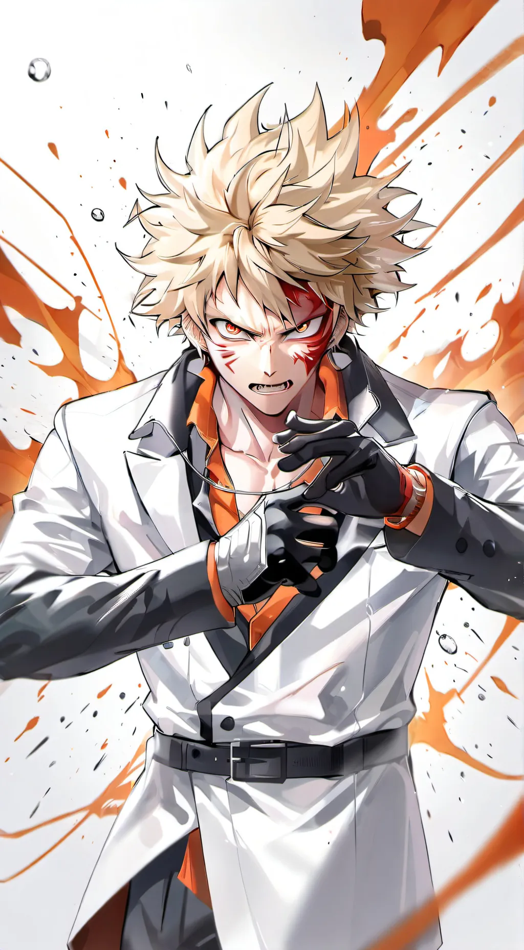 ai character: bakugo  background