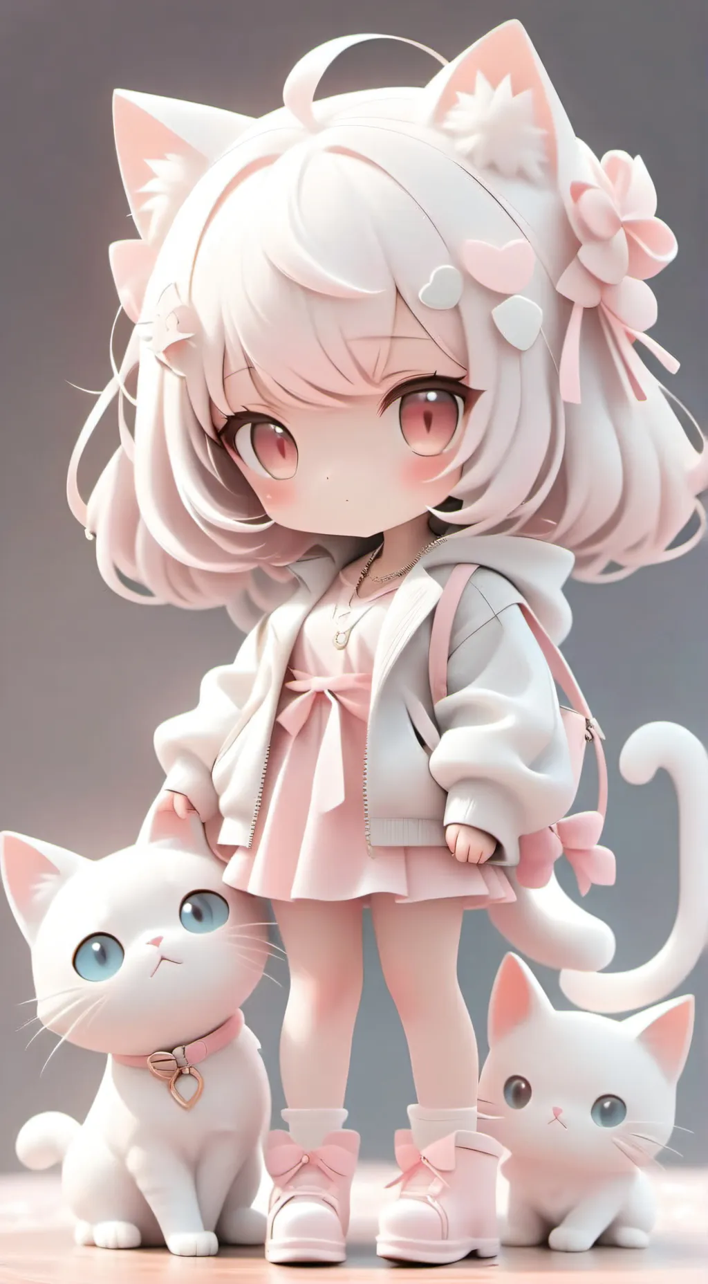 ai character: Uwu cats background