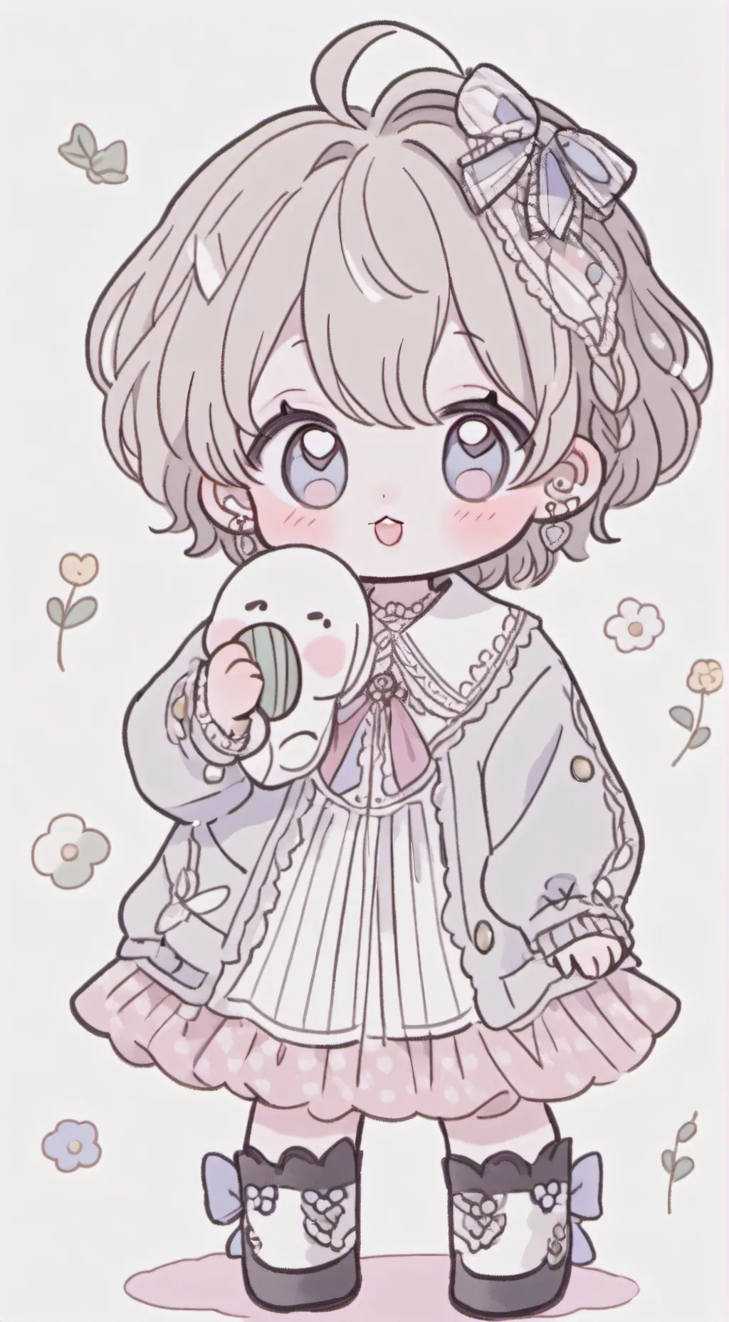 ai character: cute baby background