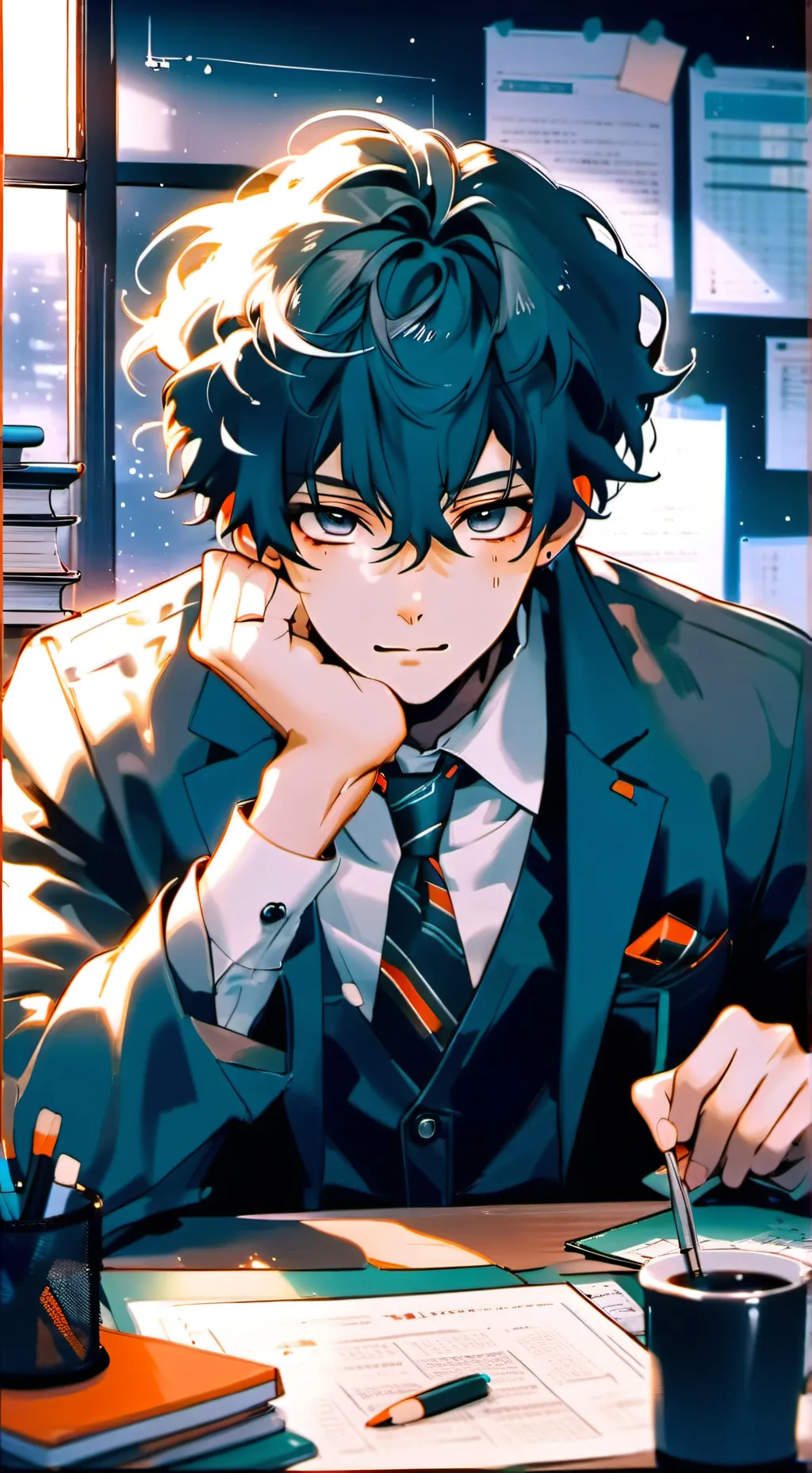 ai character: Lateness Muse background