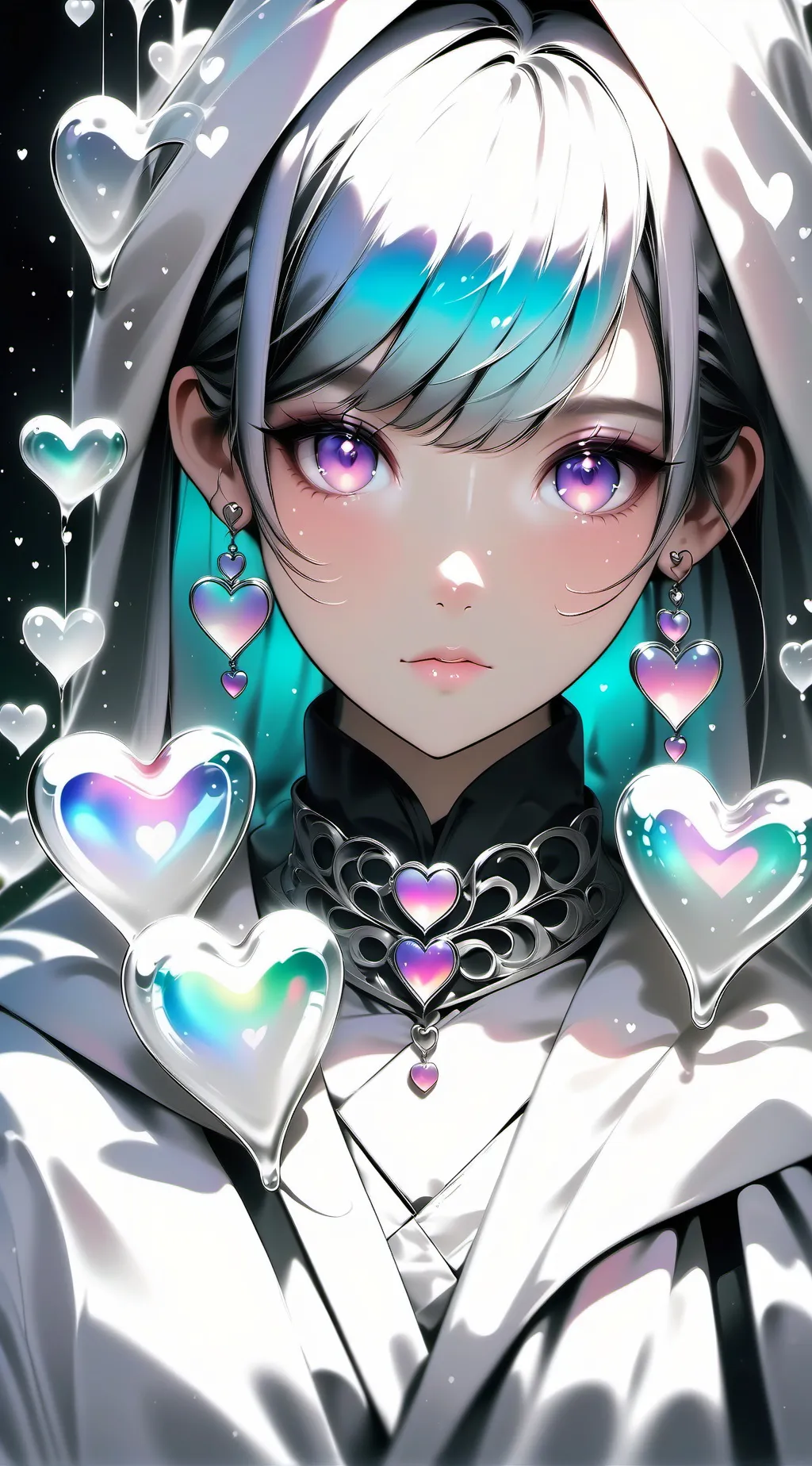 ai character: mha hearts background