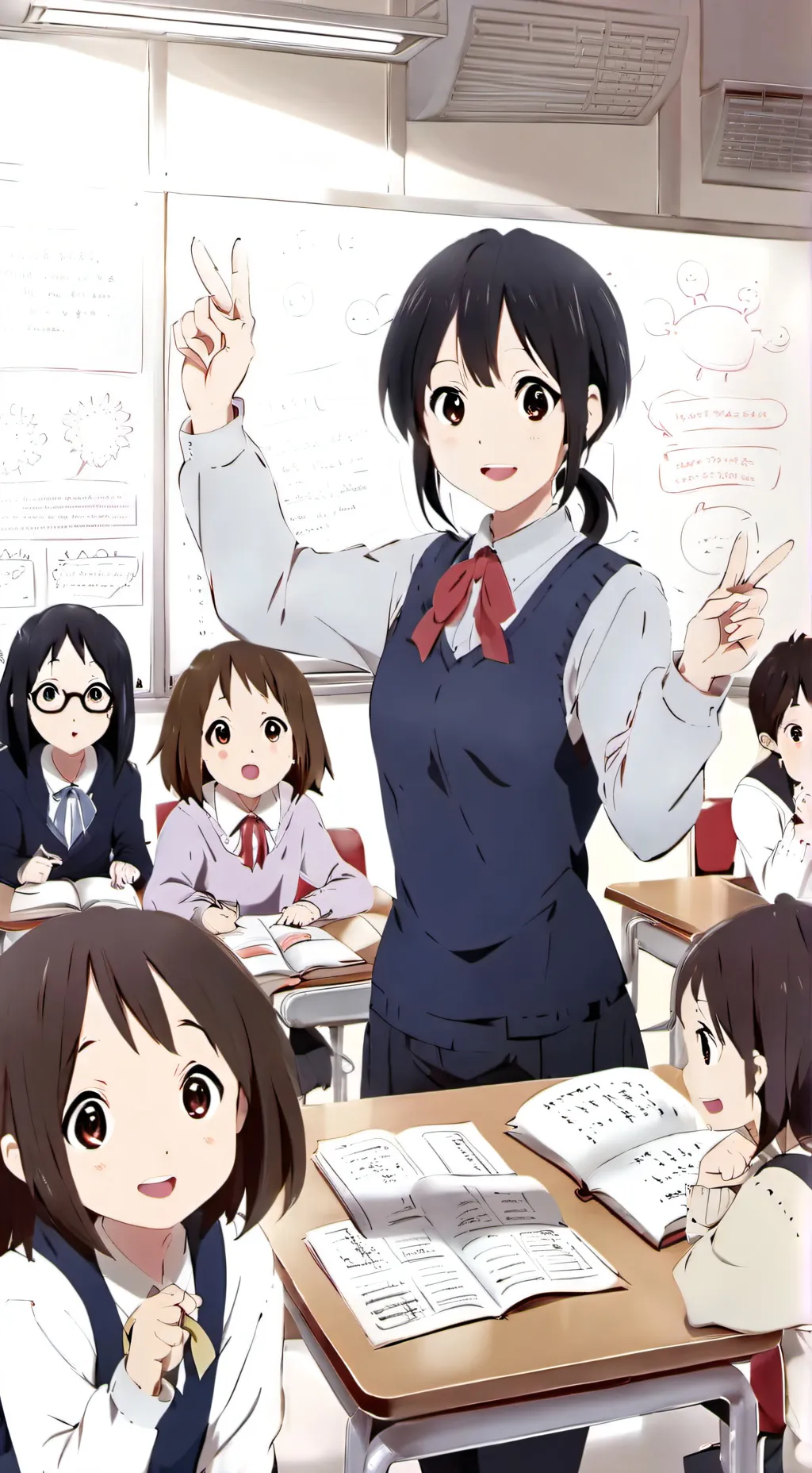 ai character: THE CLASSROOM background