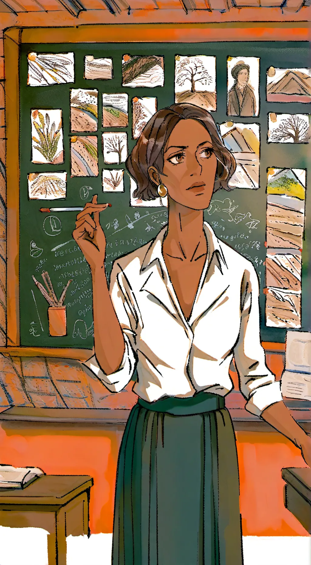 ai character: Alin black  background