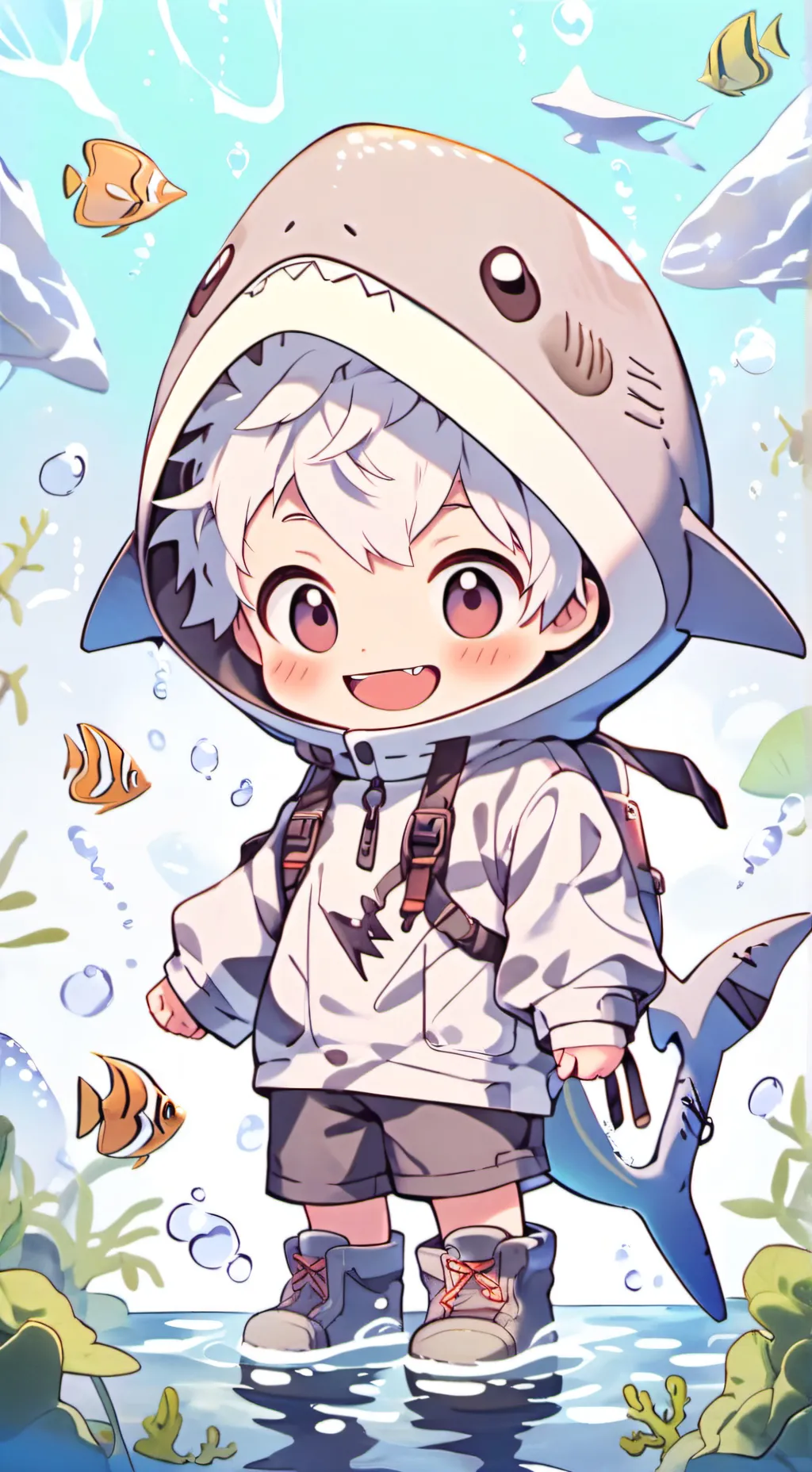 ai character: Sharko  background