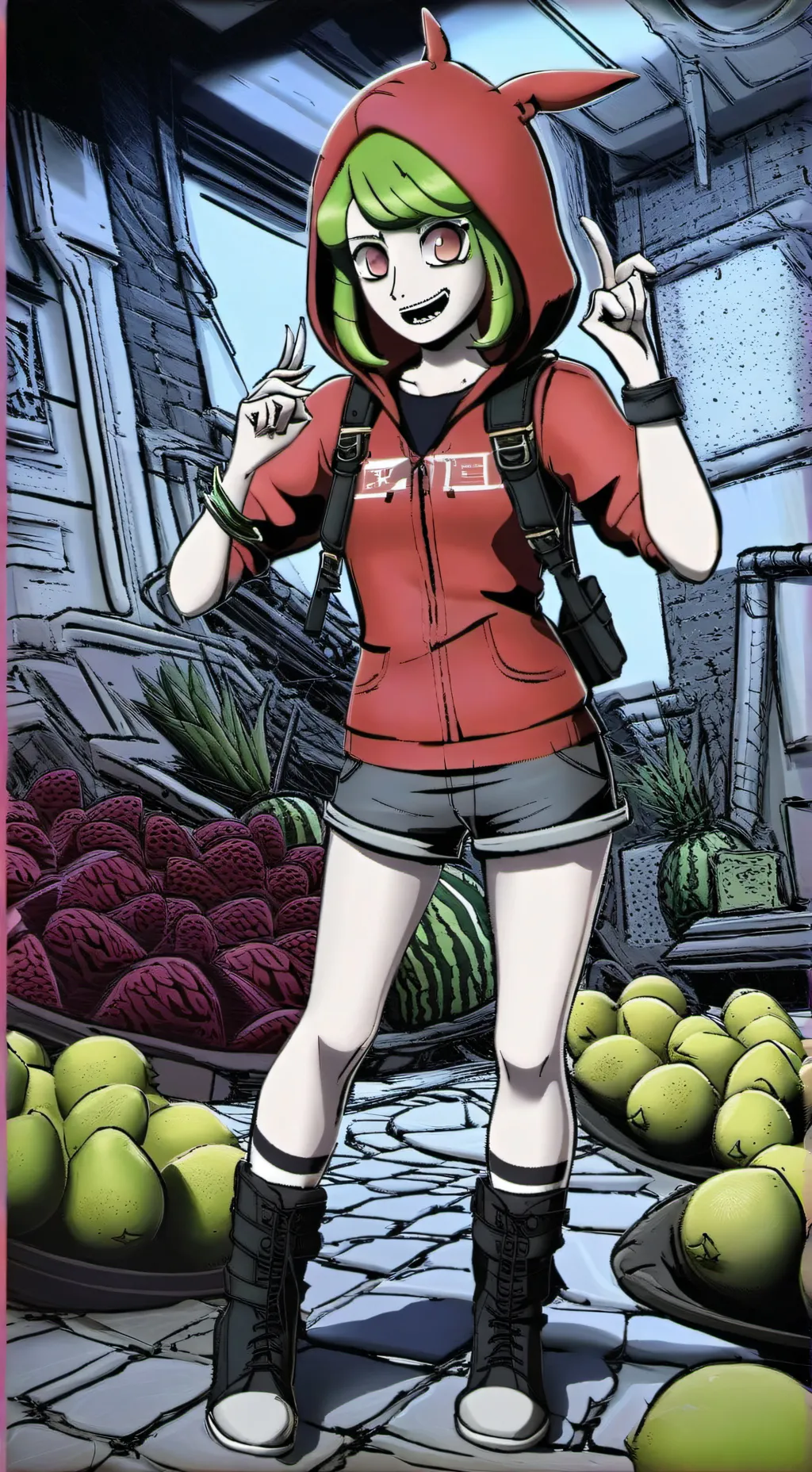 ai character: melony (again) background