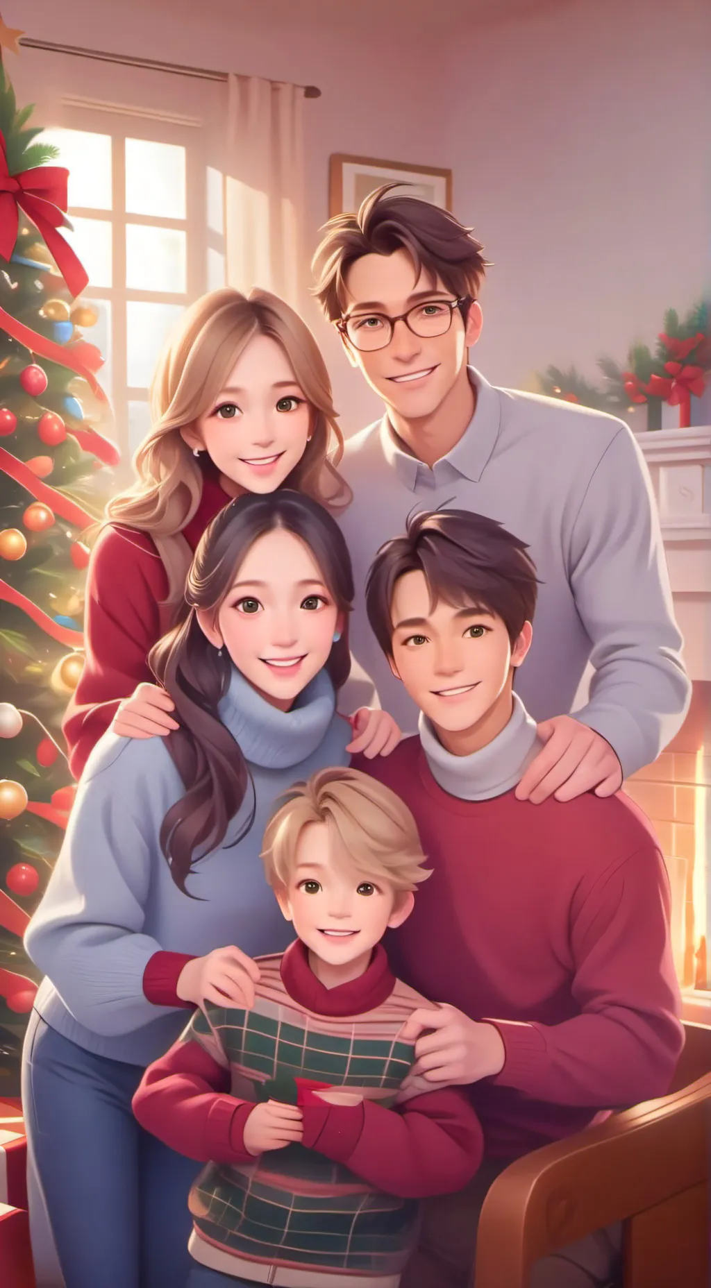 ai character: Christmas hayahhya background