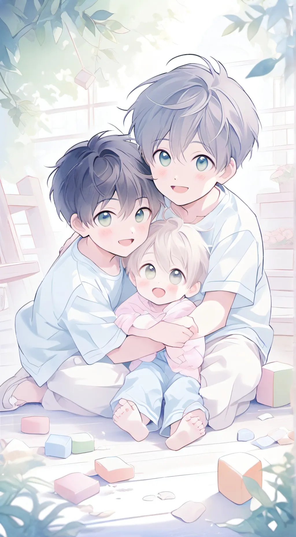 ai character: Lia, Mino, & Lute background