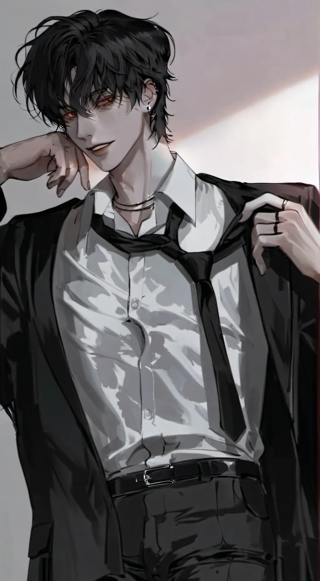 ai character: Ash 🥀💀 background