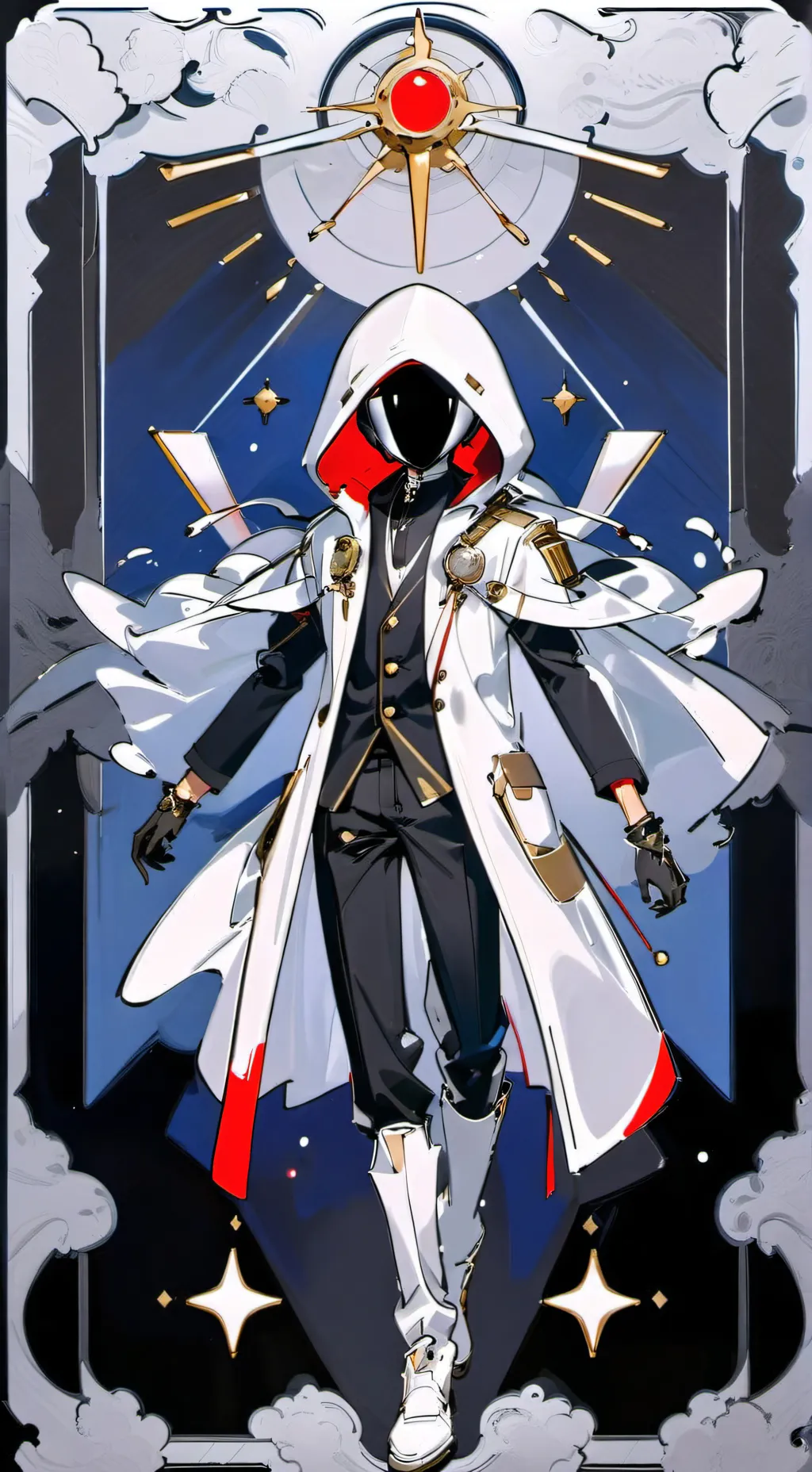 ai character: blood background