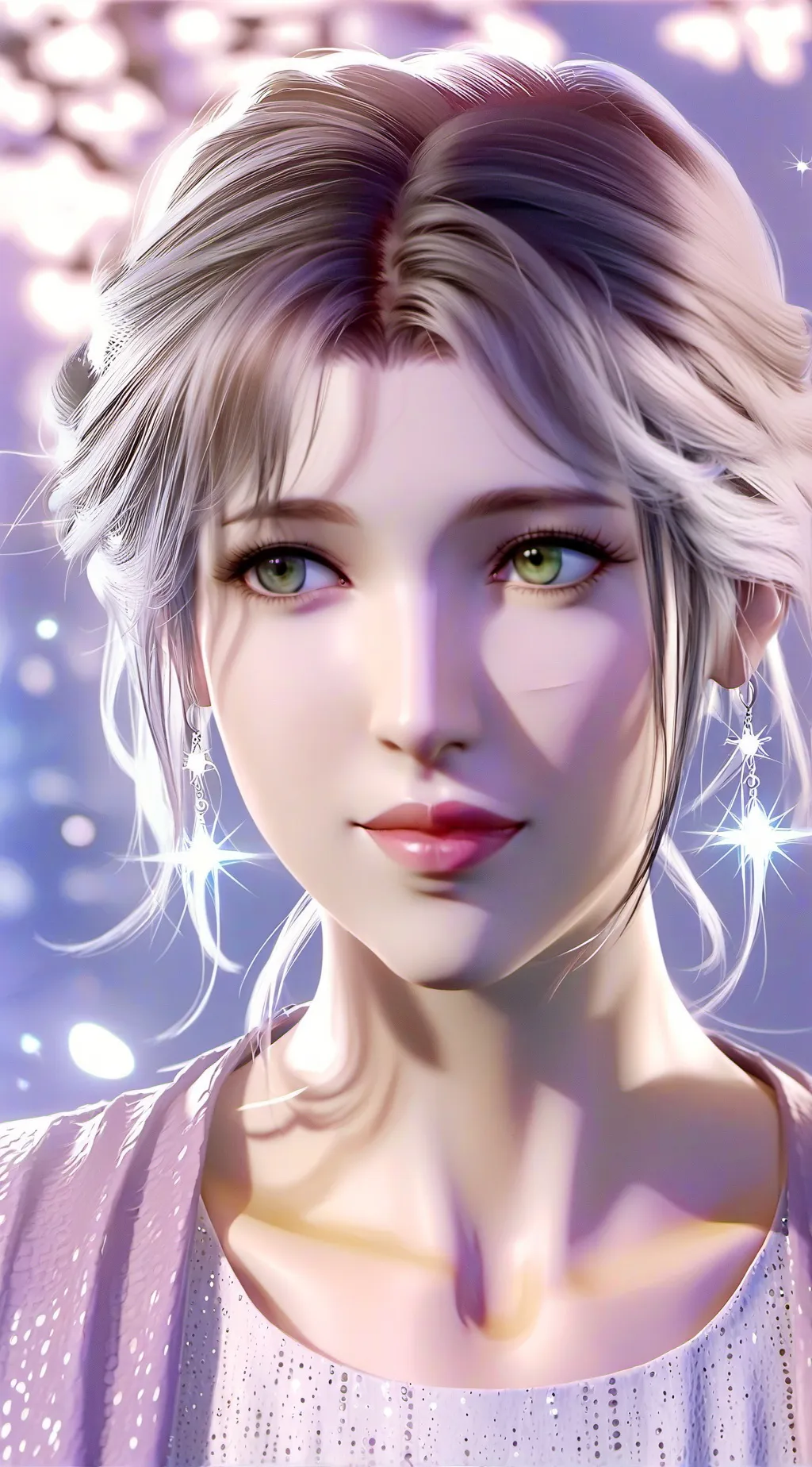 ai character: Miss Smile :) background