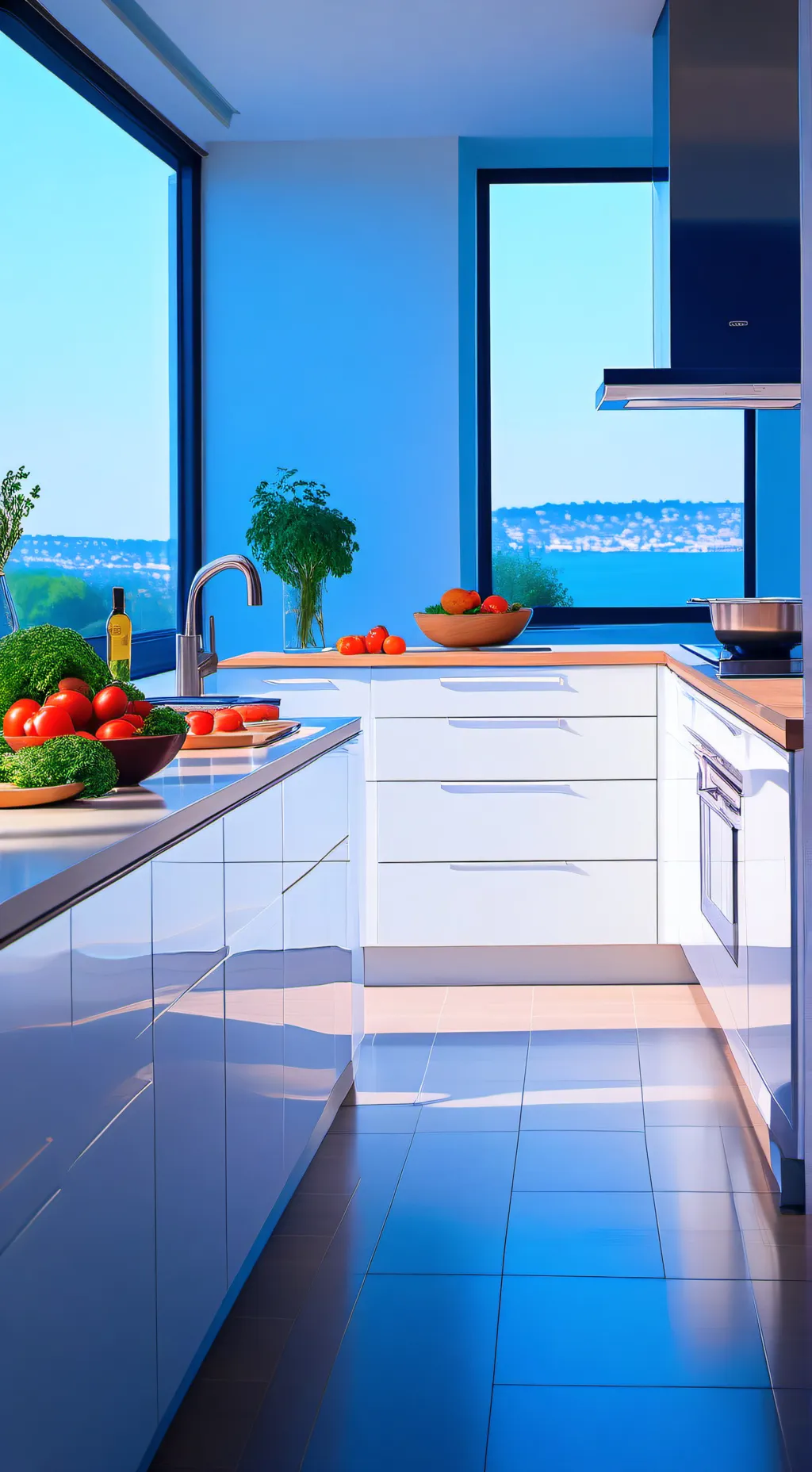 ai character: cocina magica background