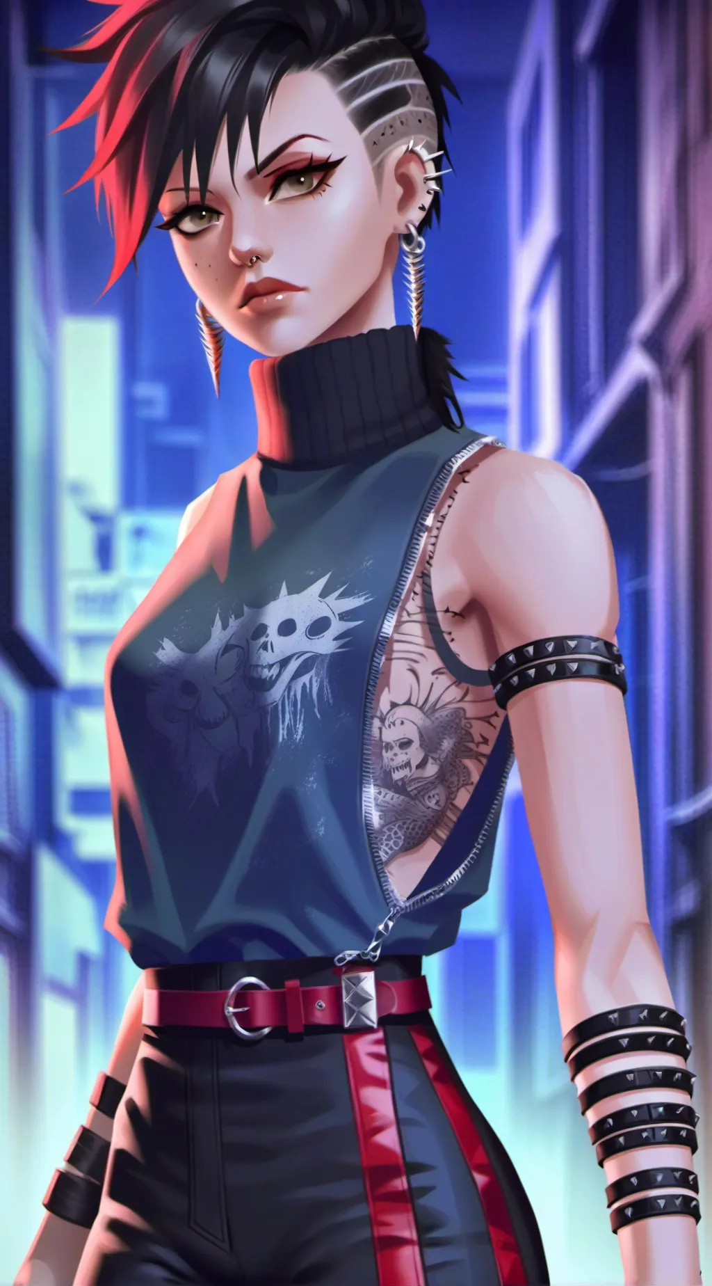 ai character: Heather◑︿◐ background