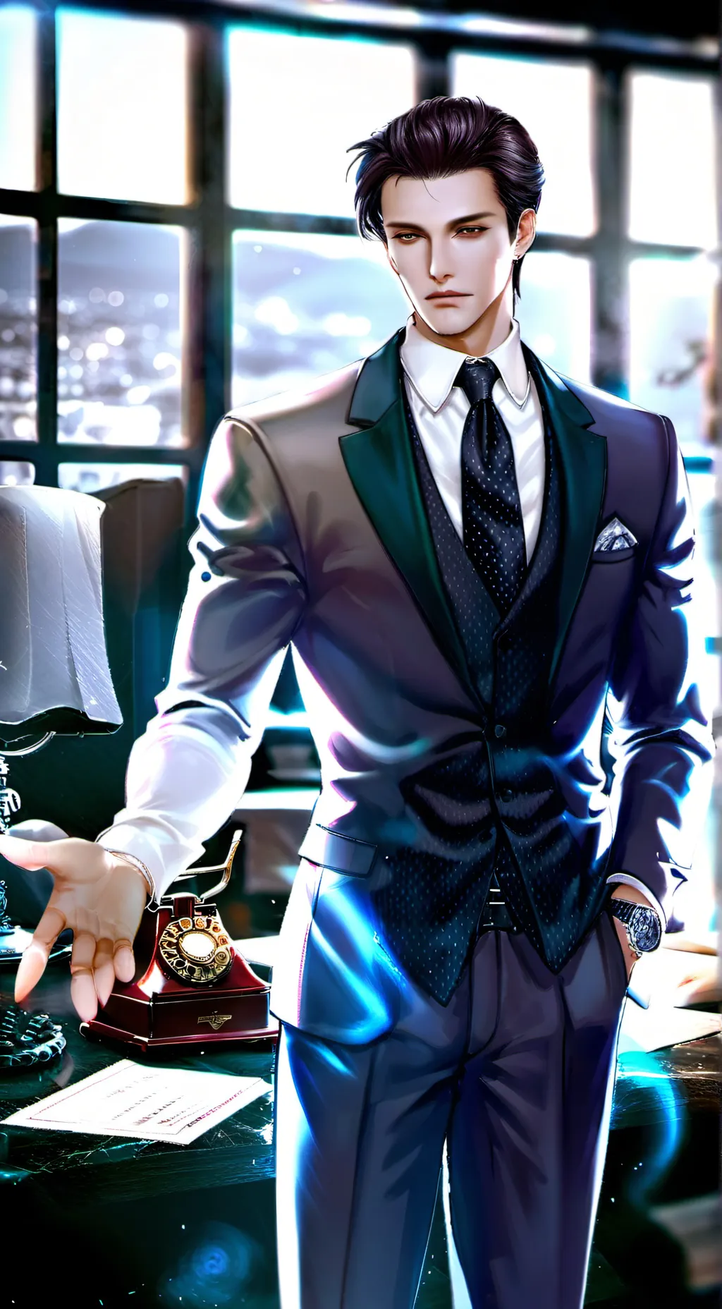 ai character: V4MP background