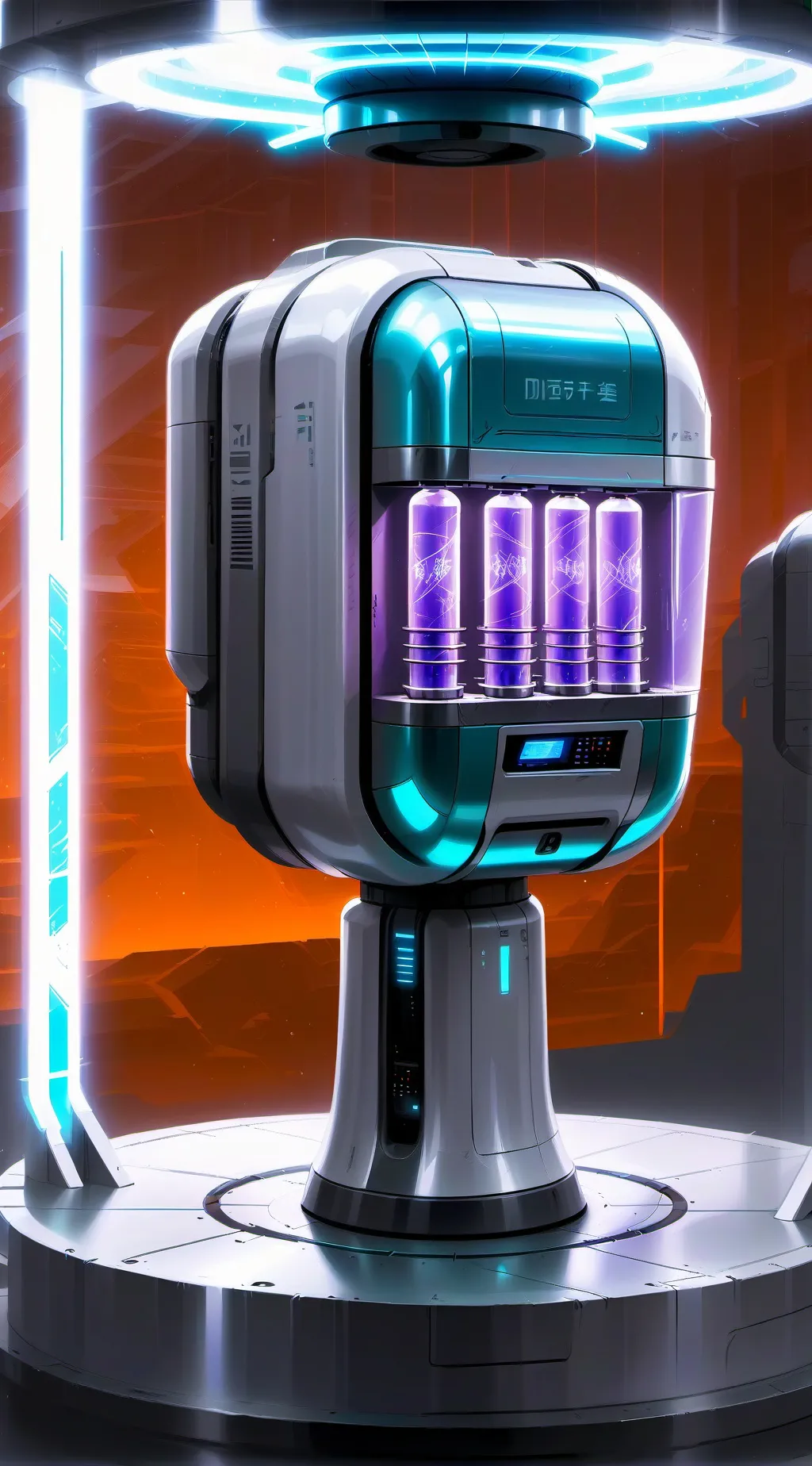 ai character: clone machine background