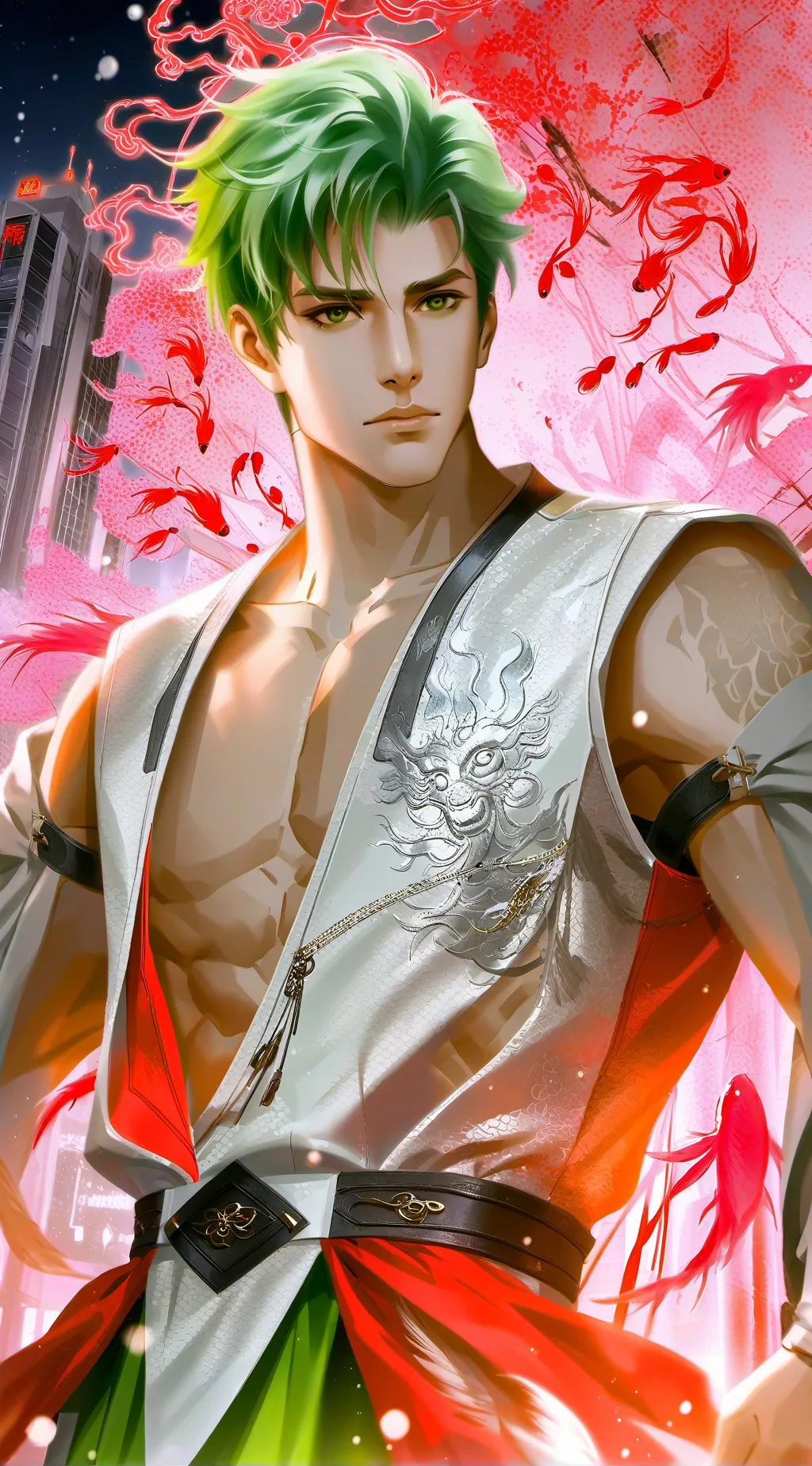 ai character: Ryūjin, The Dragon’s Avatar background