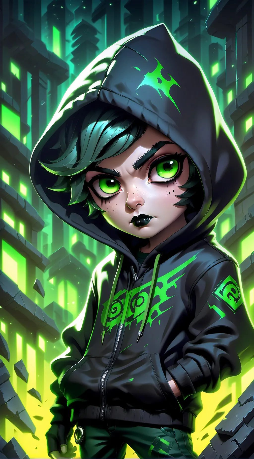 ai character: Gloomy background