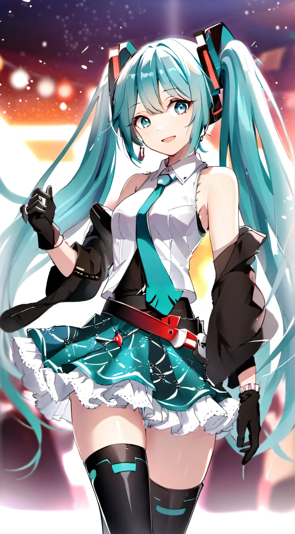 ai character: Hatsune miku background