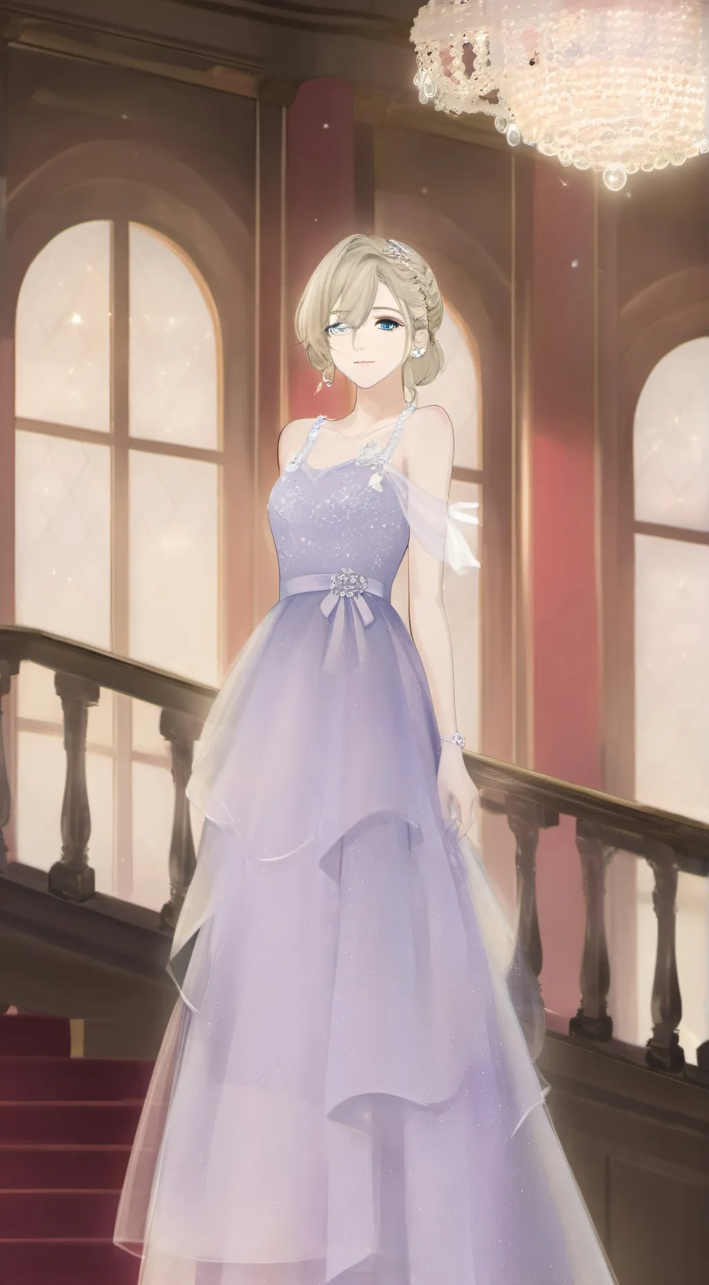 ai character: Galaxy background