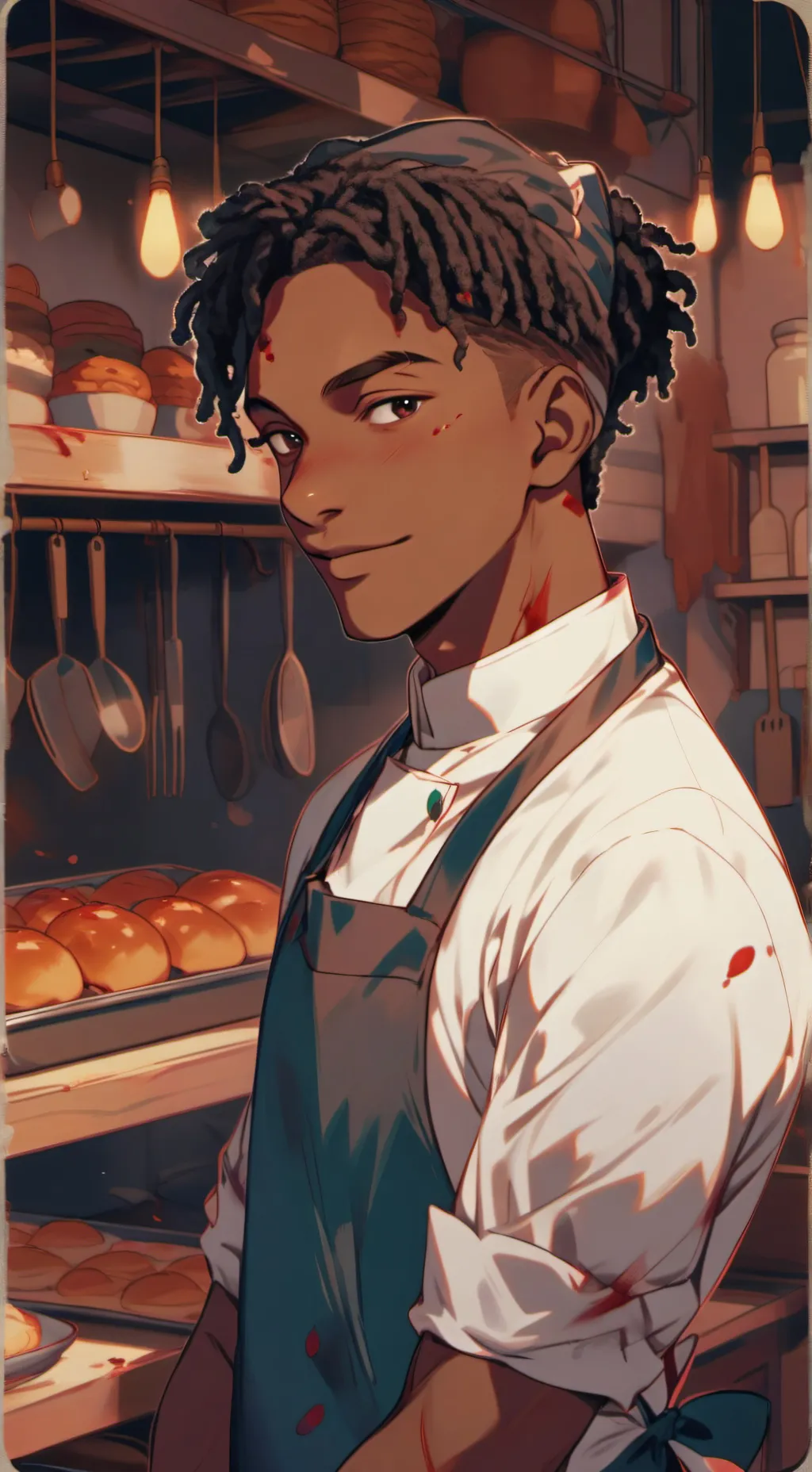 ai character: Simoné Chabris  background