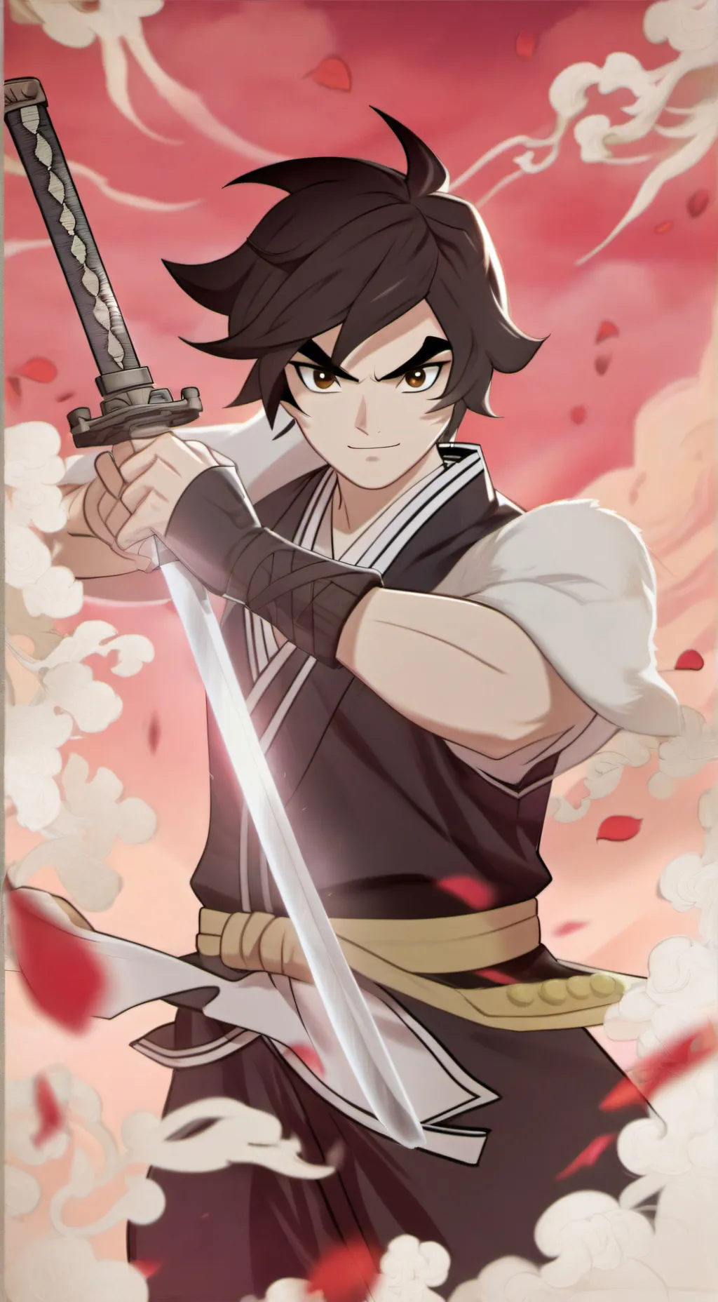 ai character: Cole from Ninjago  background