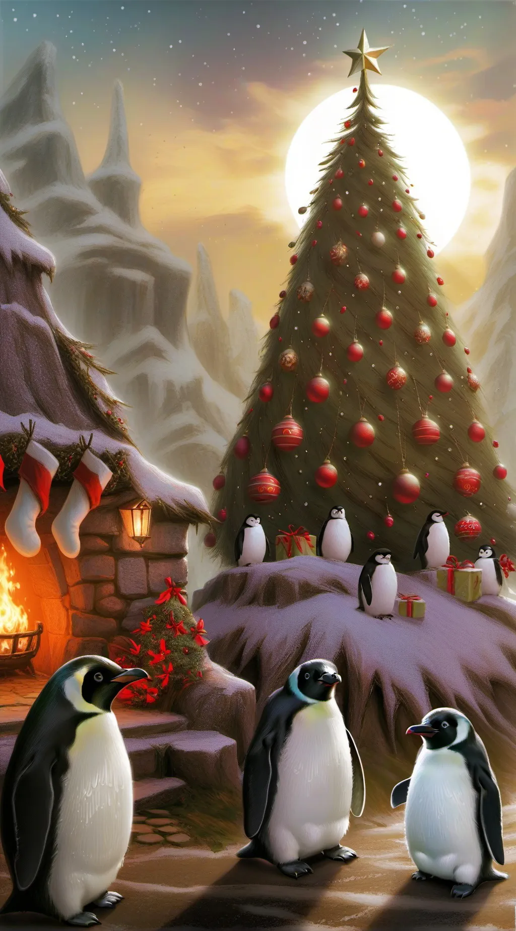 ai character: especia de navidad background