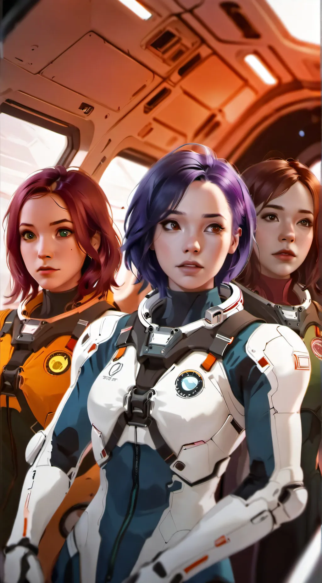 ai character: Sarah,Haley,Eve background