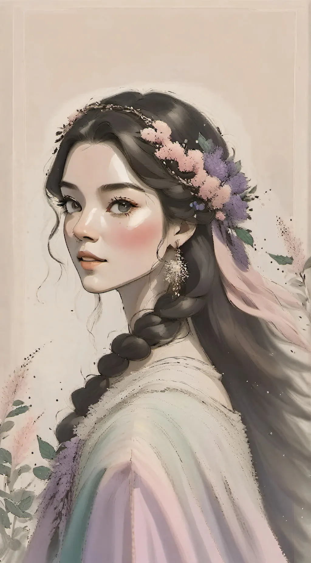 ai character:  lost princess  background