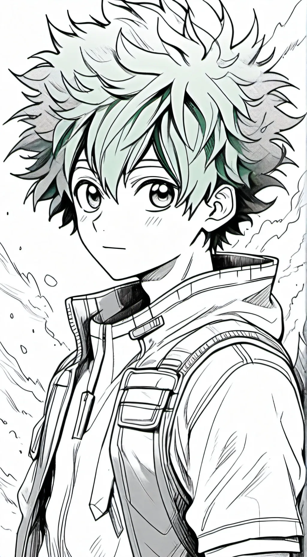 ai character: Deku as a tomboy💅 background