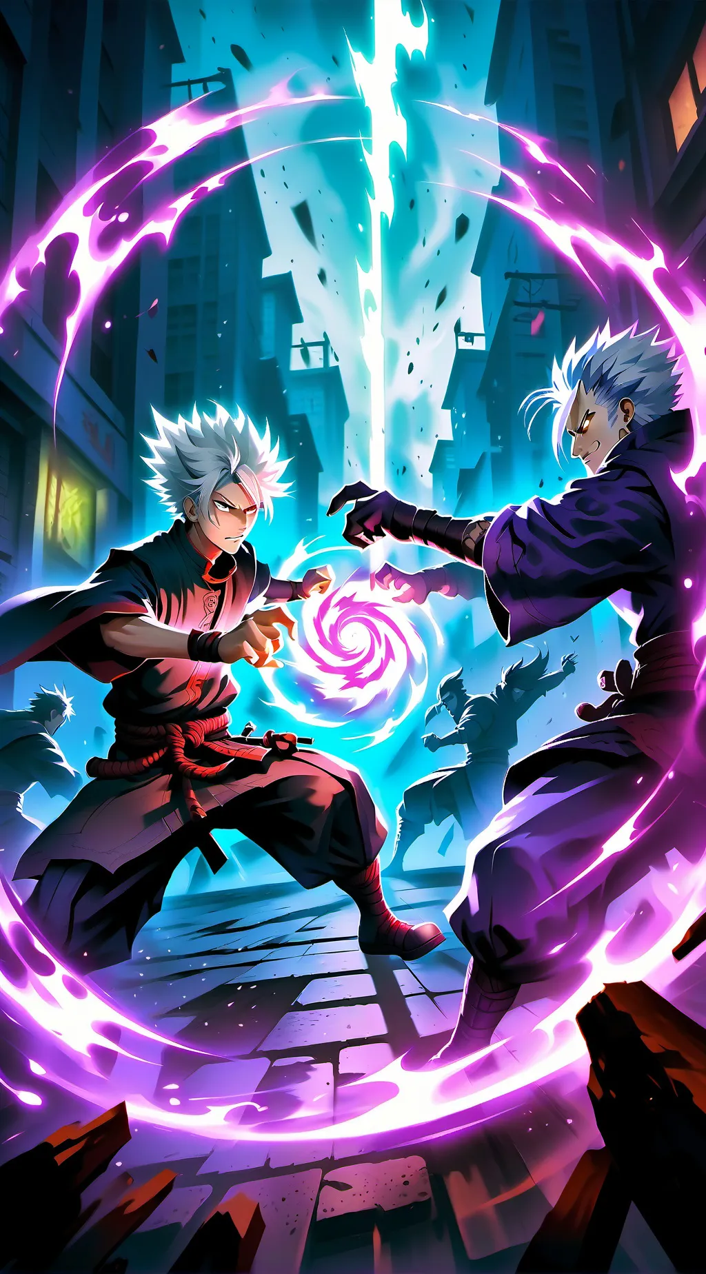 ai character: Jjk battle background