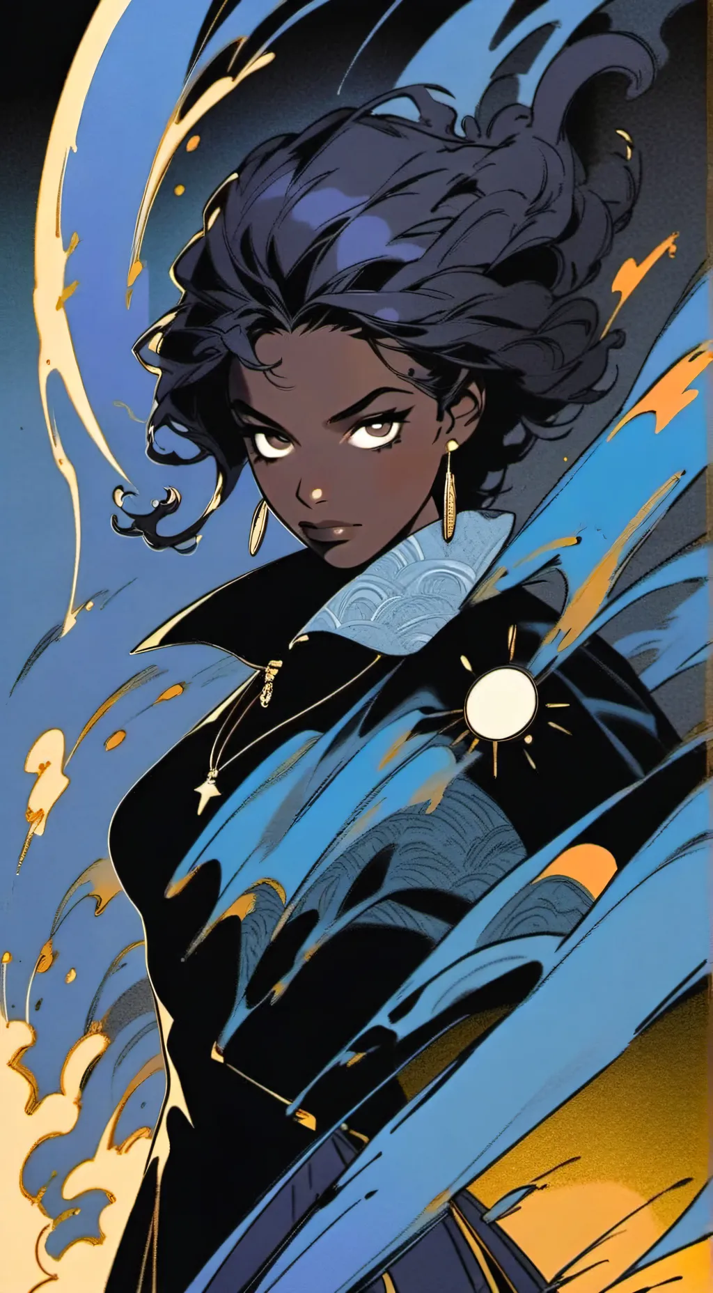 ai character: SASHA FRITS background