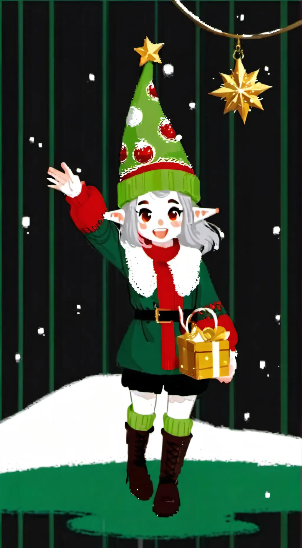 ai character: Snowdrop background