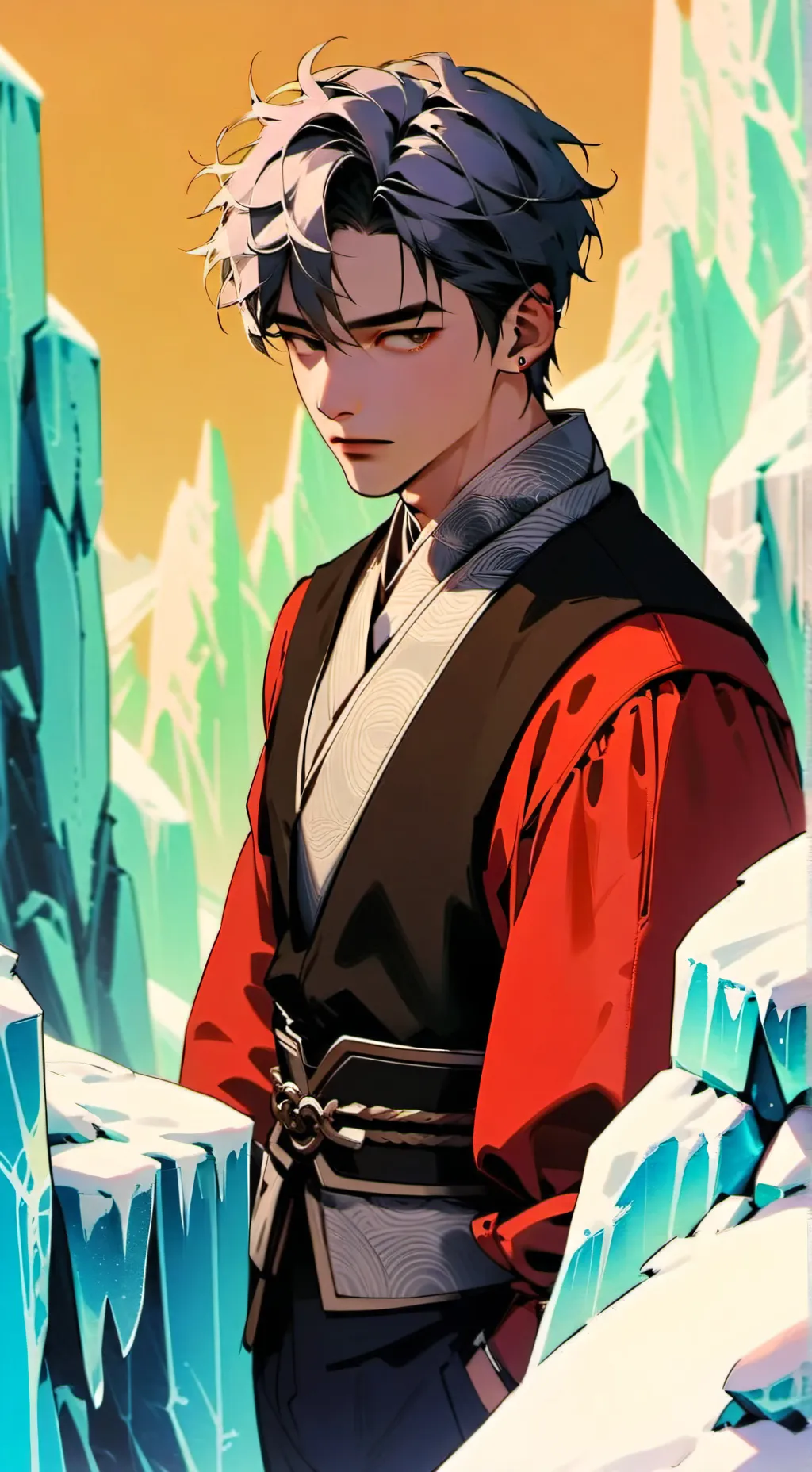 ai character: Lew ❄️ background