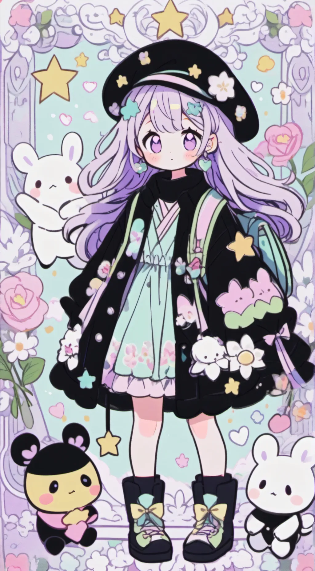 ai character: sleepover <3 background