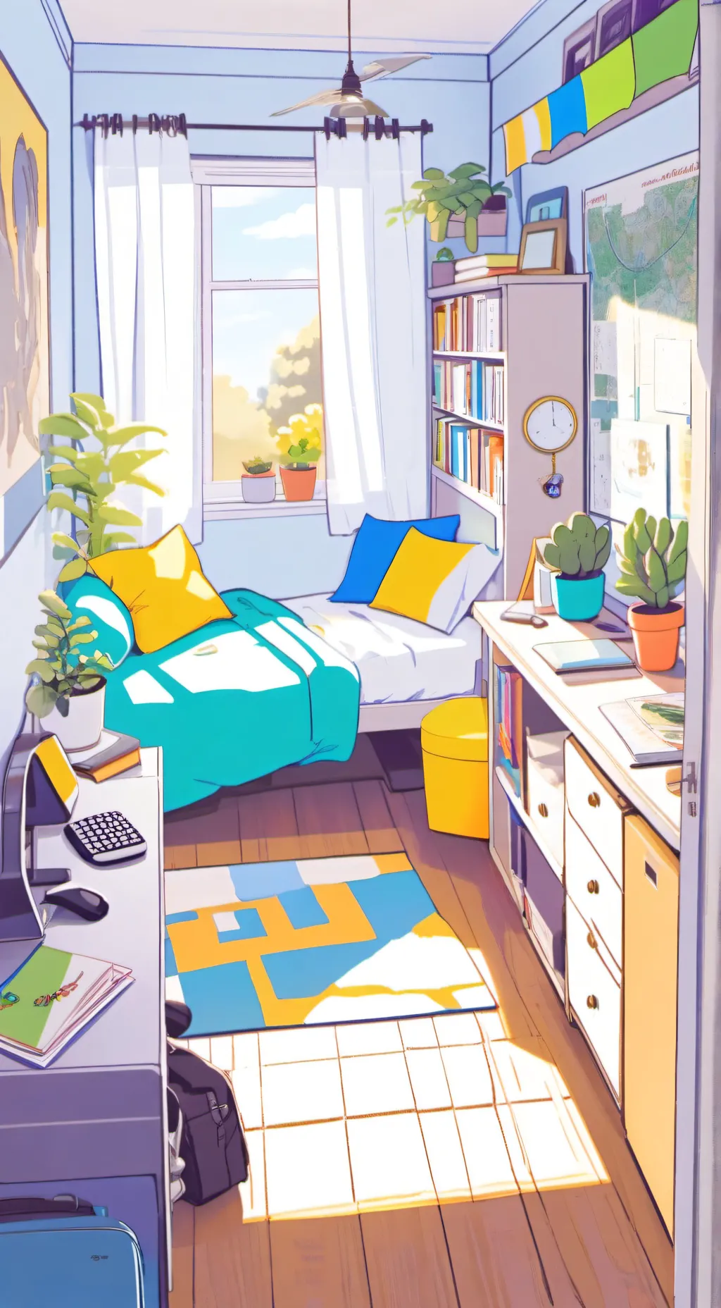 ai character: mha fun in dormss background